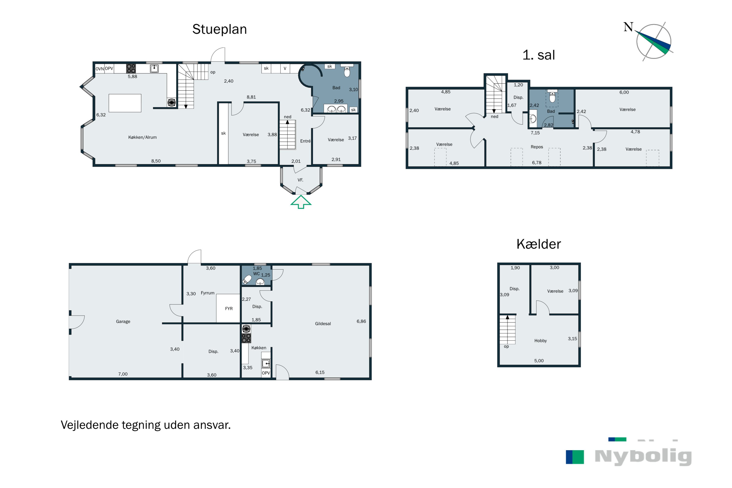 Plantegninger billede af Ribevej 11, 6650 Brørup