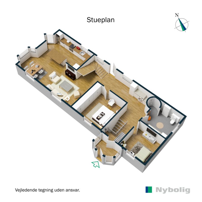 Plantegninger billede af Ribevej 11, 6650 Brørup