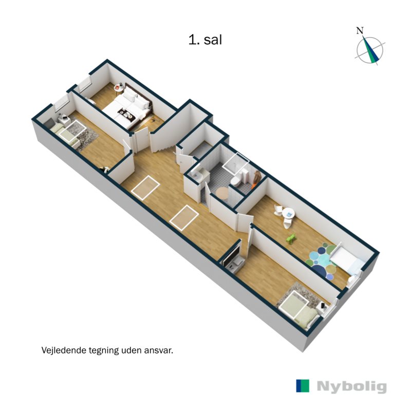 Plantegninger billede af Ribevej 11, 6650 Brørup