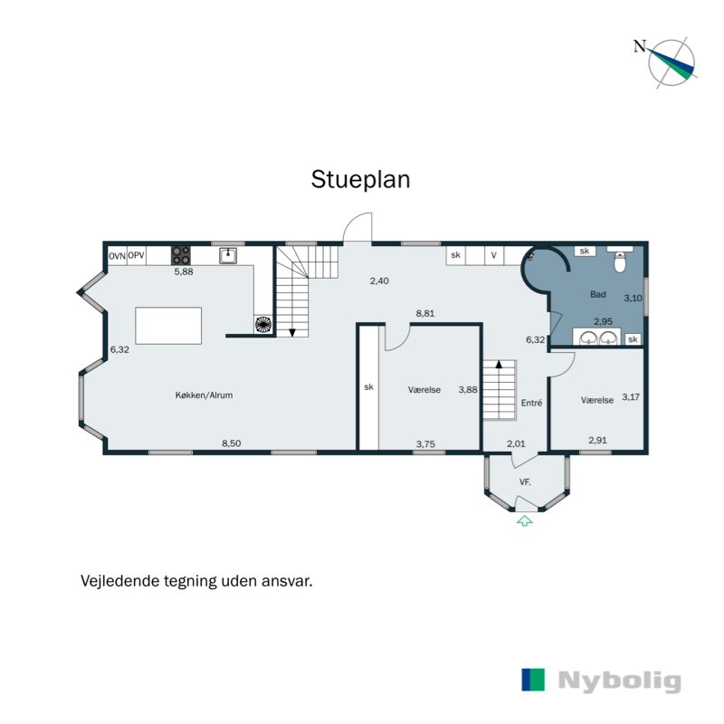 Plantegninger billede af Ribevej 11, 6650 Brørup