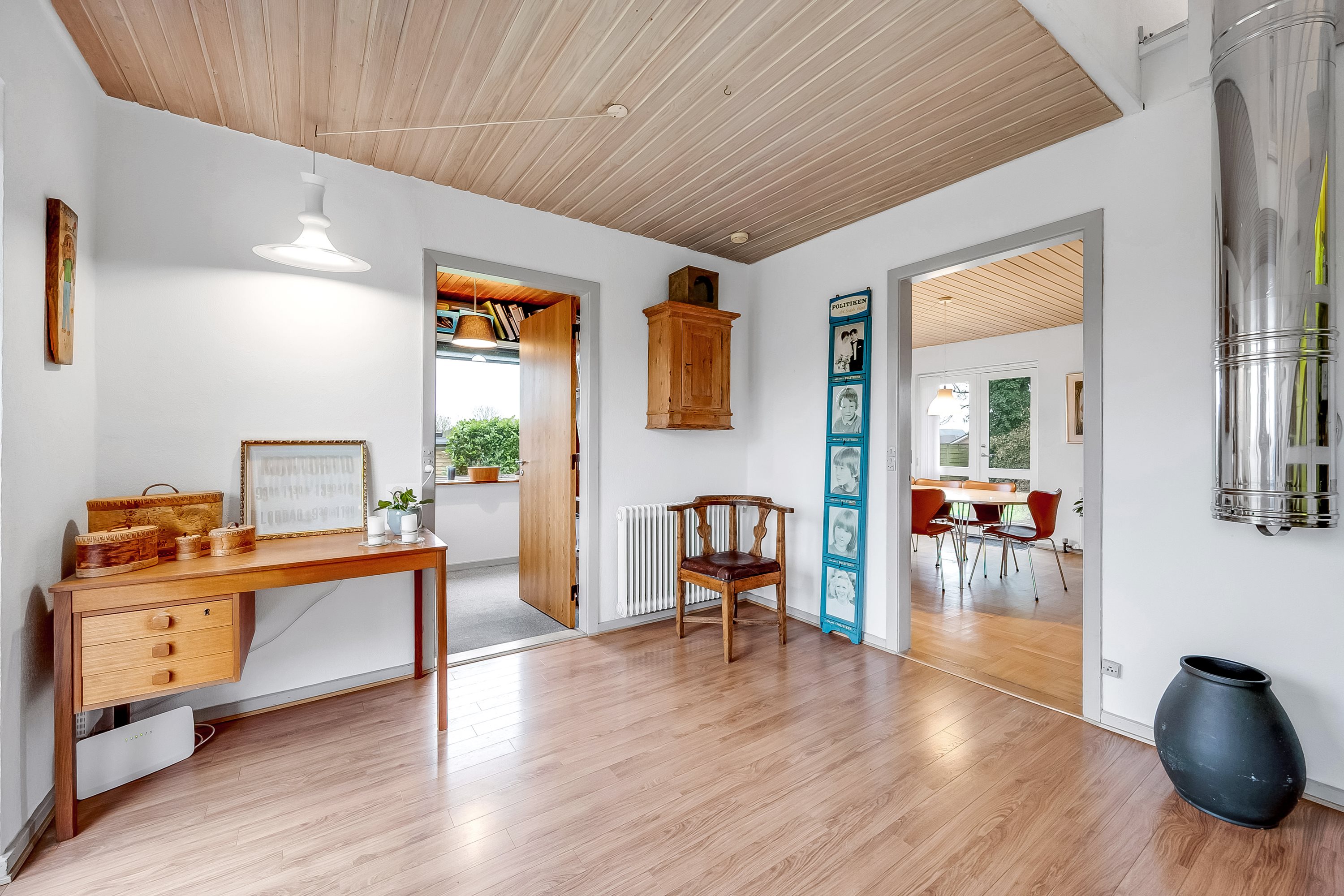 Fremhævet stue billede i fuldskærmstilstand. Billede af Bygmarken 5, 6971 Spjald