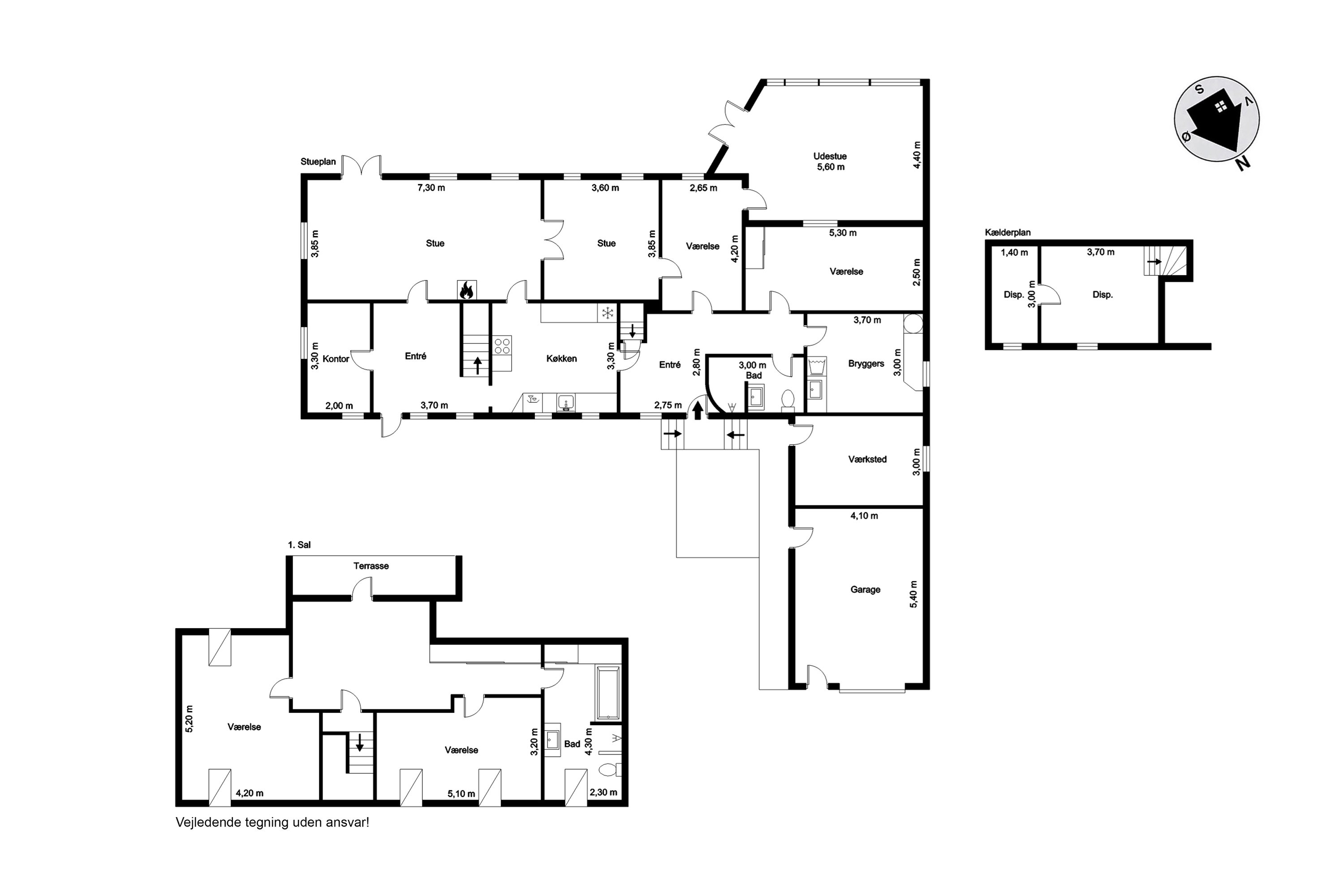 Plantegninger billede af Bygmarken 5, 6971 Spjald
