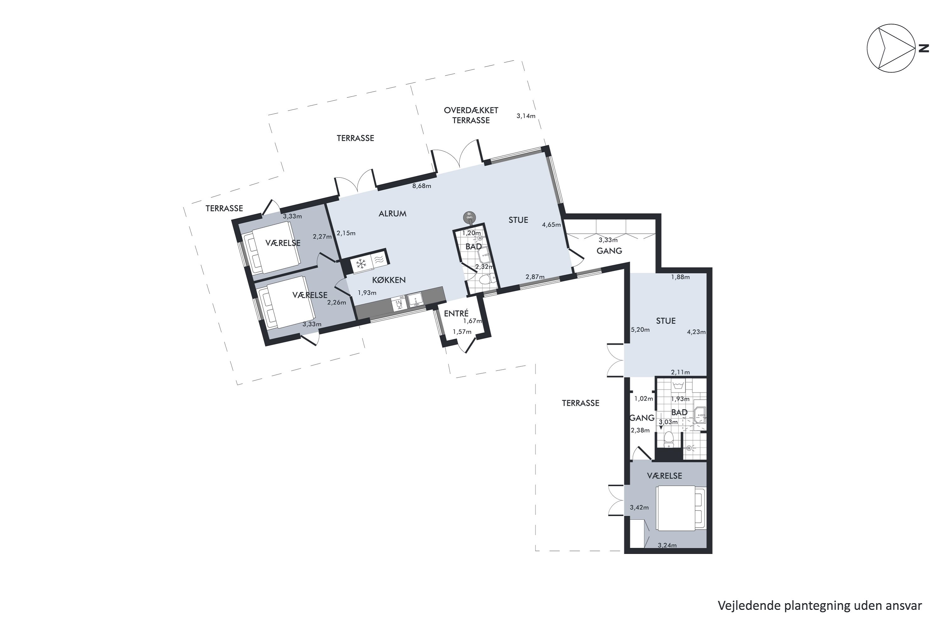 Plantegninger billede af Egernstien 15, Ahl Strand, 8400 Ebeltoft