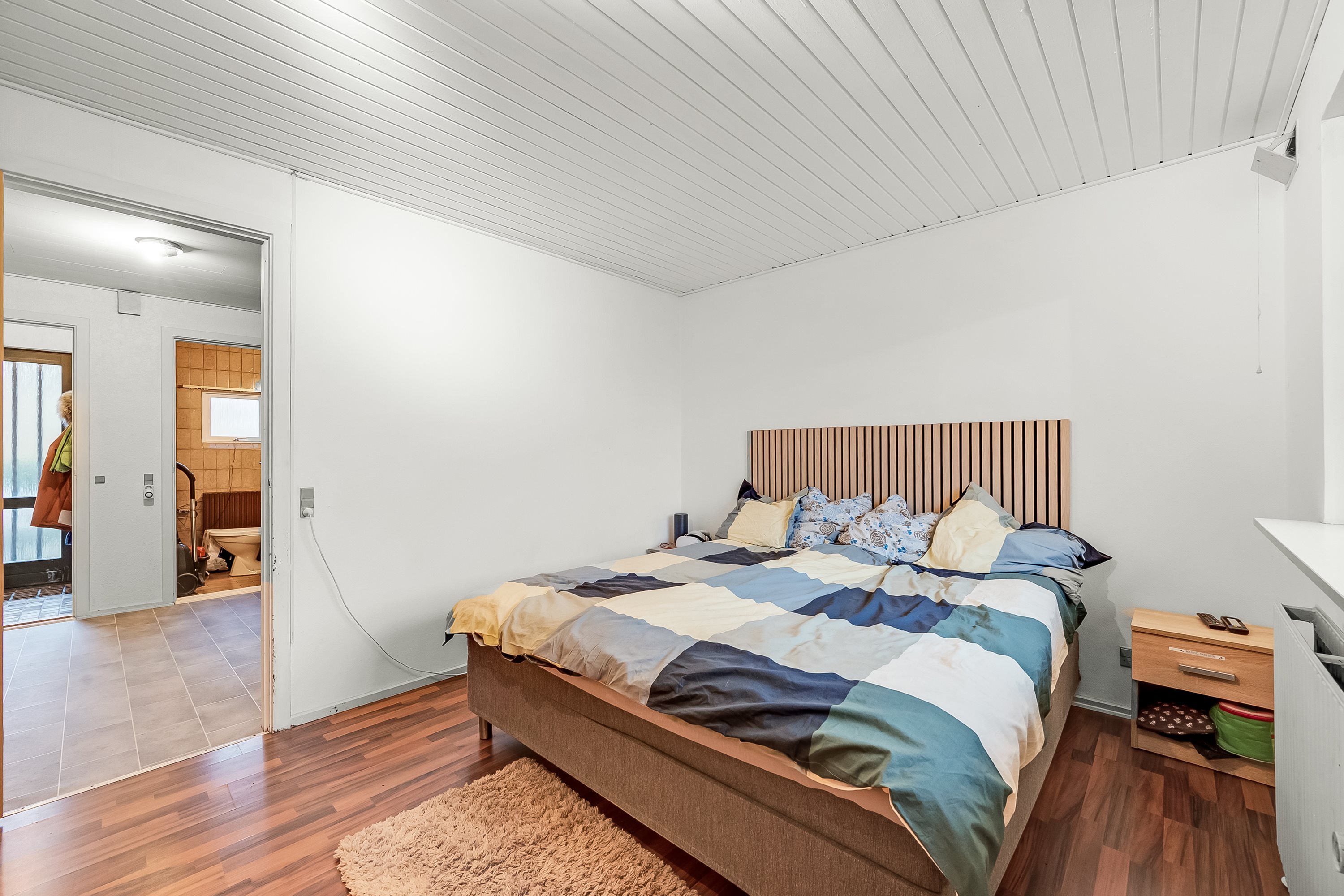 Fremhævet soveværelse billede i fuldskærmstilstand. Billede af Præstevejen 14, Faster, 6900 Skjern