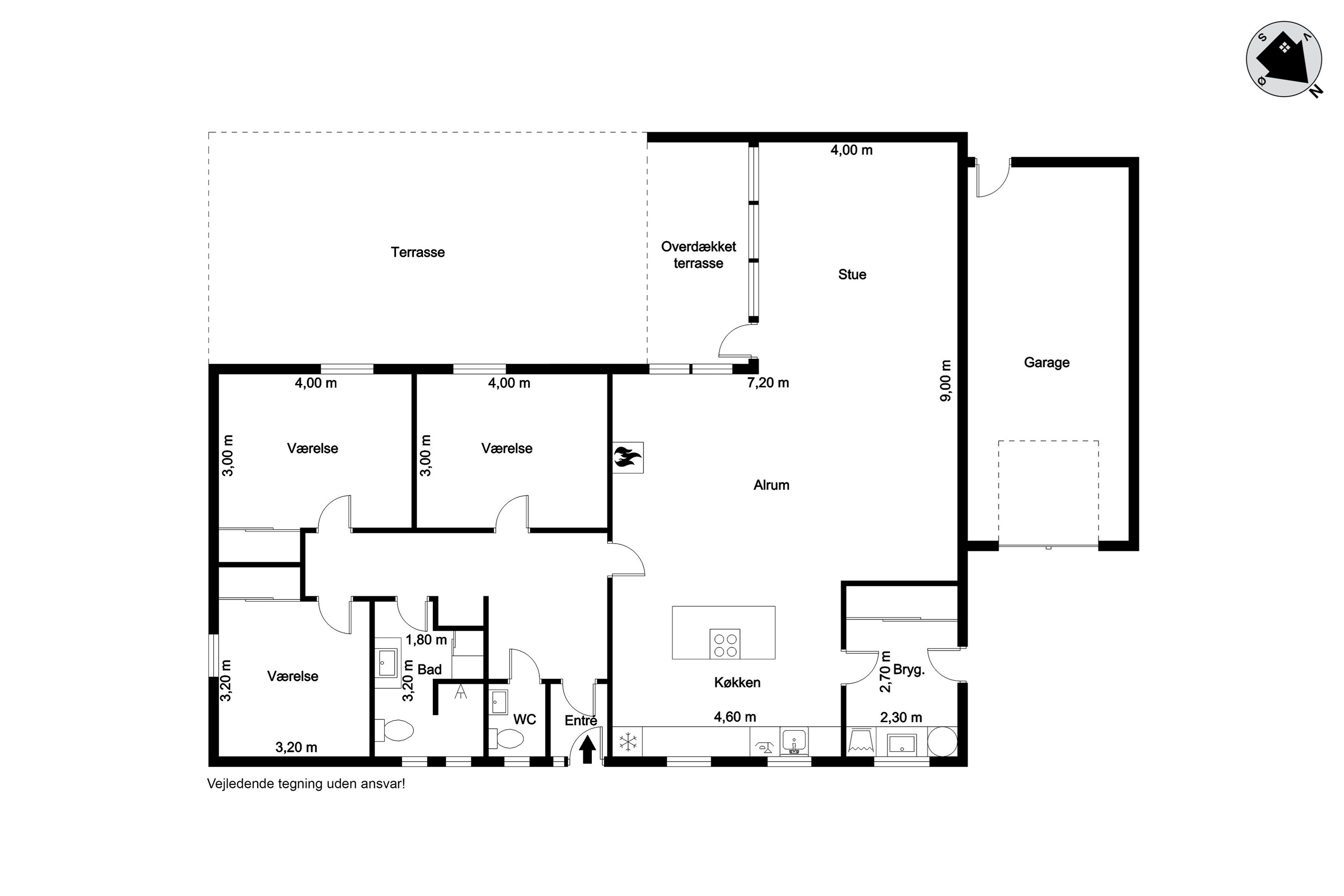 Plantegninger billede af Præstevejen 14, Faster, 6900 Skjern