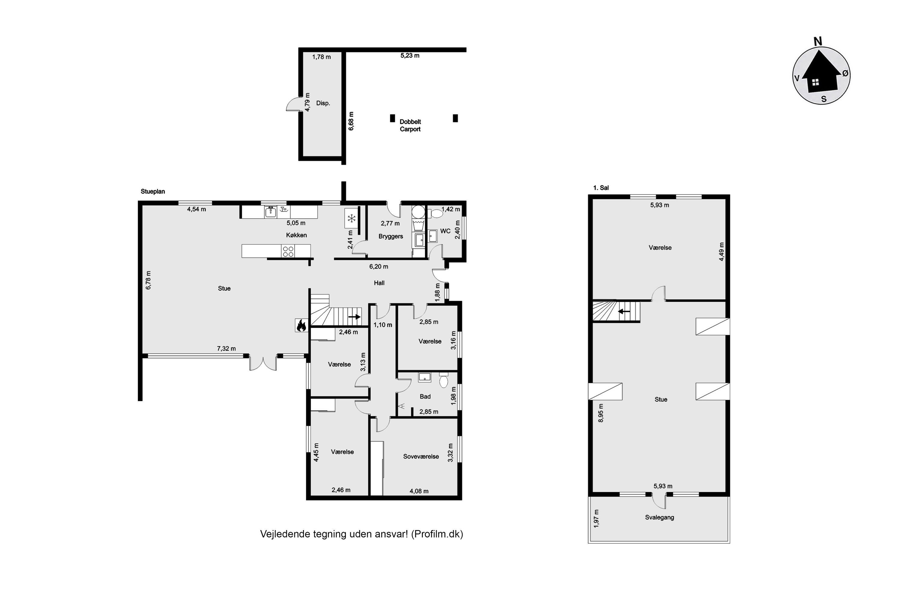 Plantegninger billede af Linåvænget 2, 7451 Sunds
