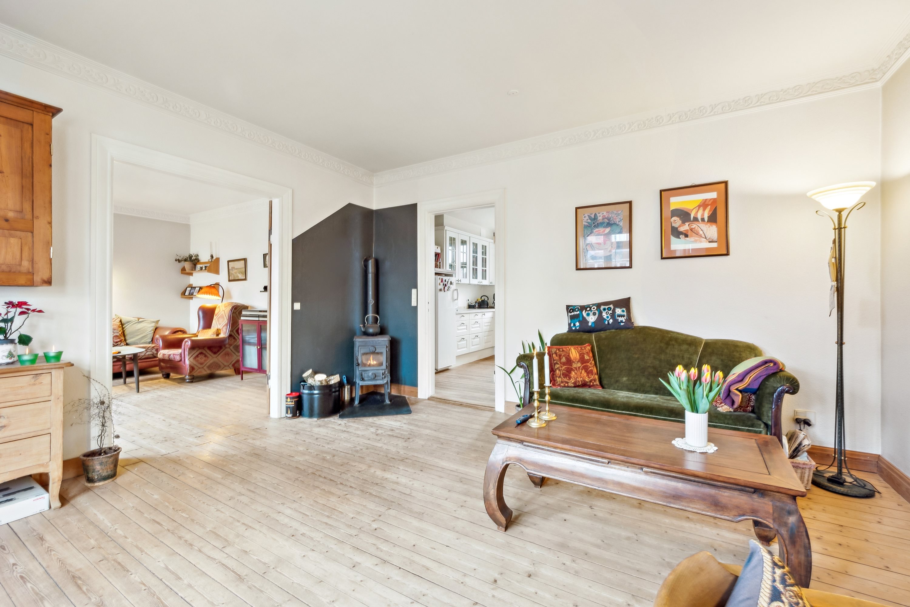 Fremhævet stue billede i fuldskærmstilstand. Billede af Holstebrovej 22, 7800 Skive