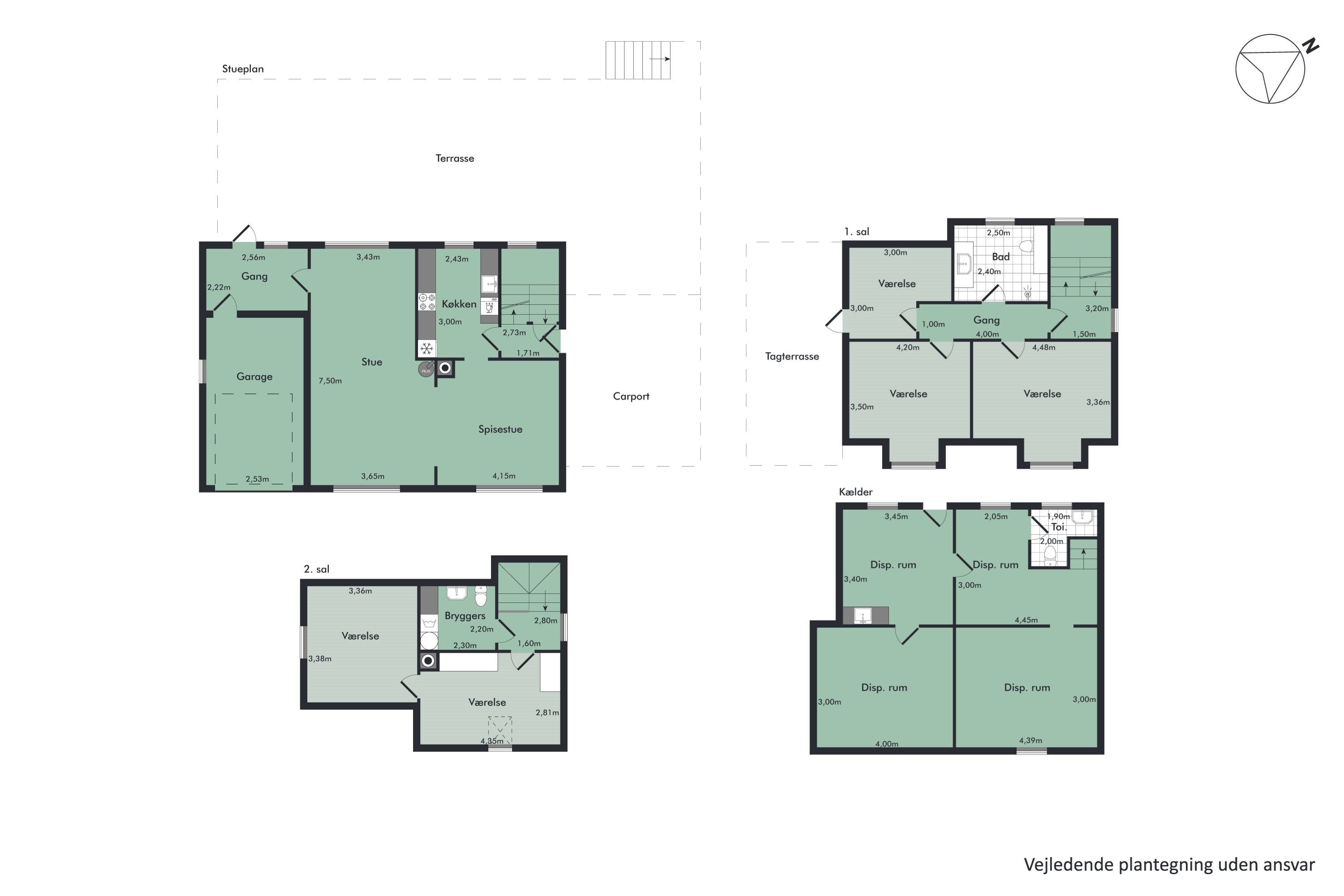 Plantegninger billede af Vibevej 12, 9000 Aalborg