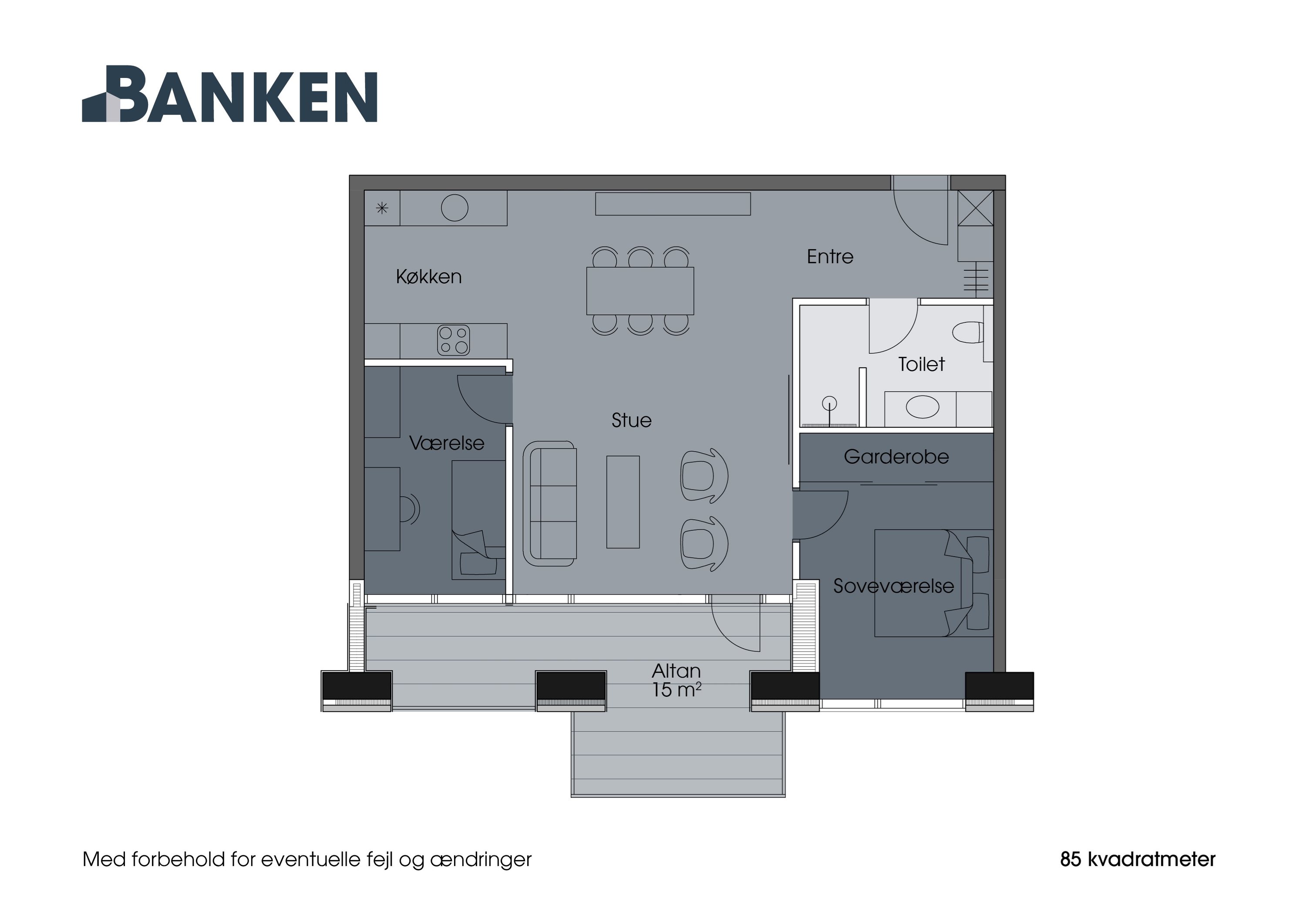 Plantegninger billede af Torvegade 1, 1. 3., 7800 Skive