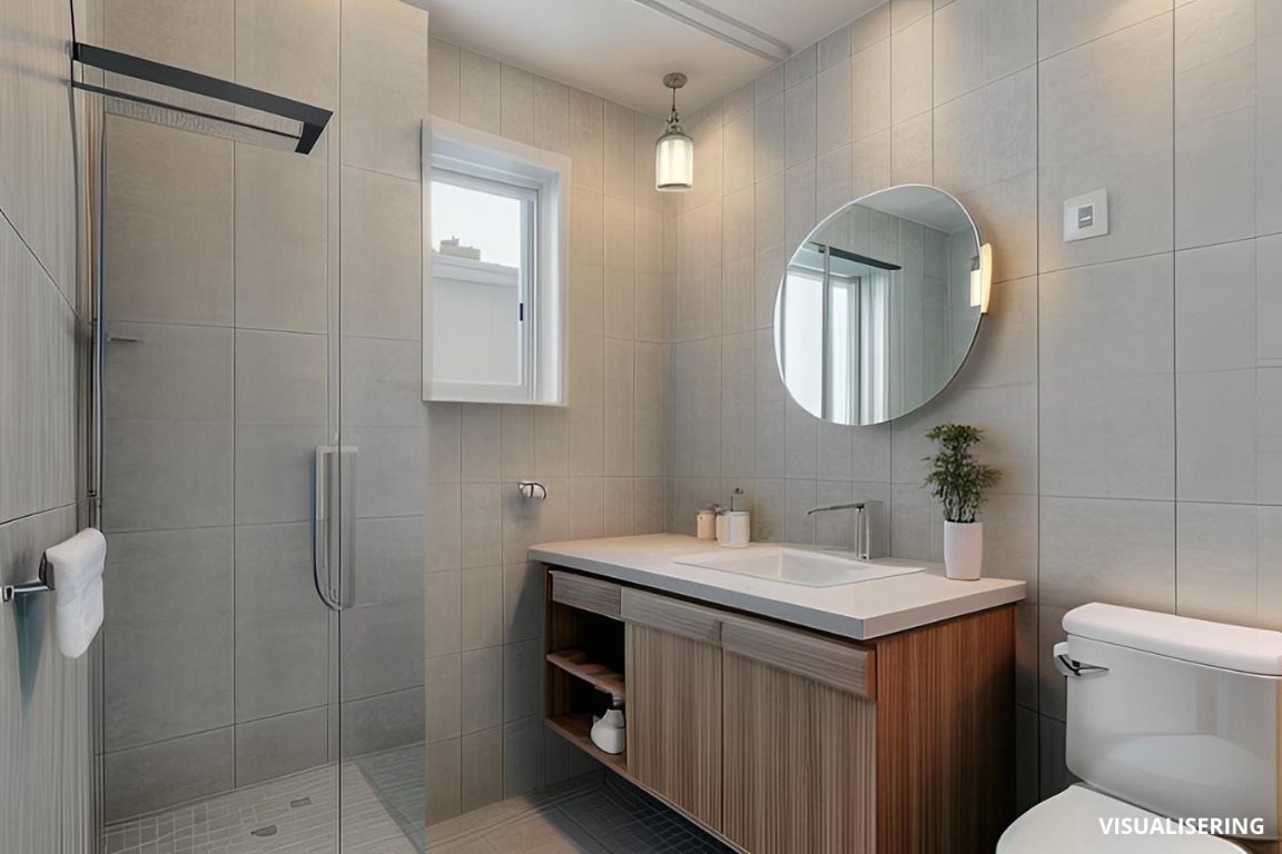 Fremhævet toilet billede i fuldskærmstilstand. Billede af Blæsbjerg 3, 6510 Gram