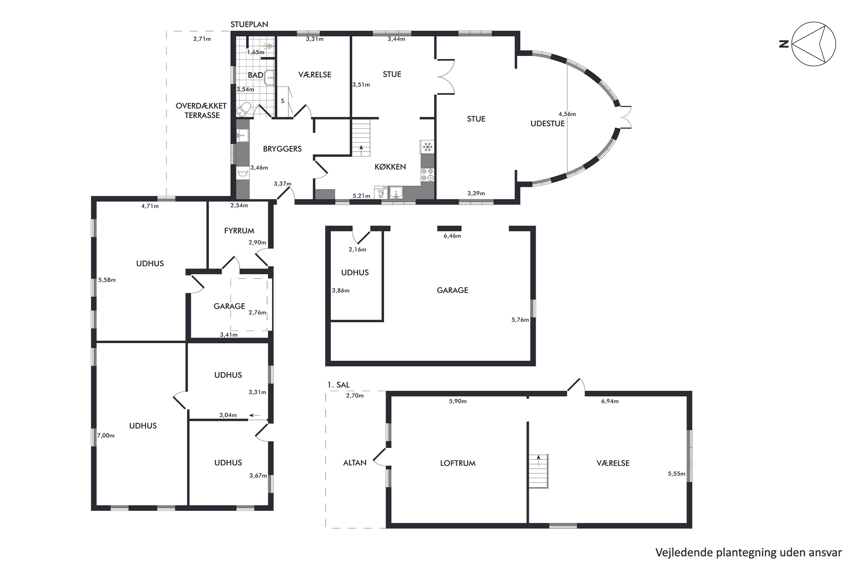 Plantegninger billede af Holstebrovej 115, 8800 Viborg