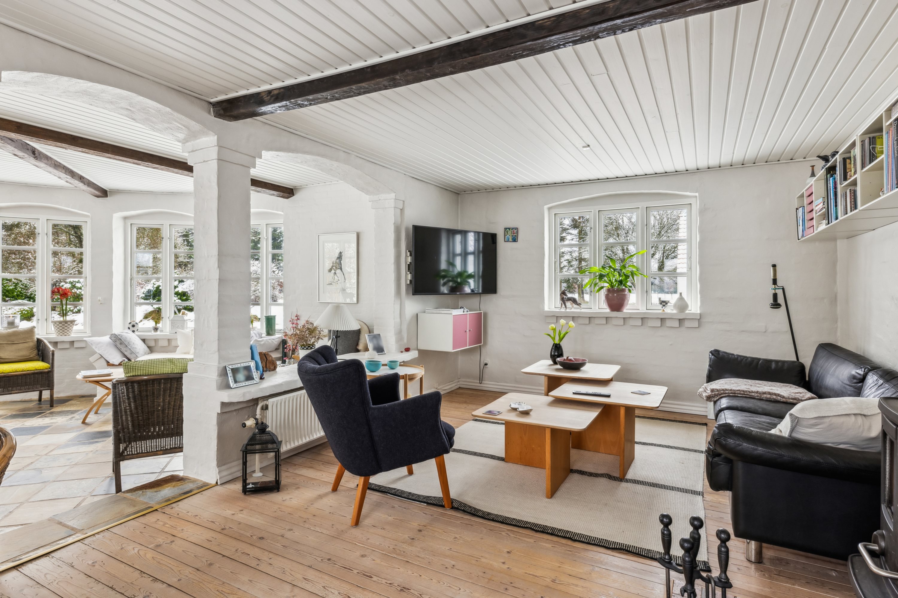 Fremhævet stue billede i fuldskærmstilstand. Billede af Holstebrovej 115, 8800 Viborg