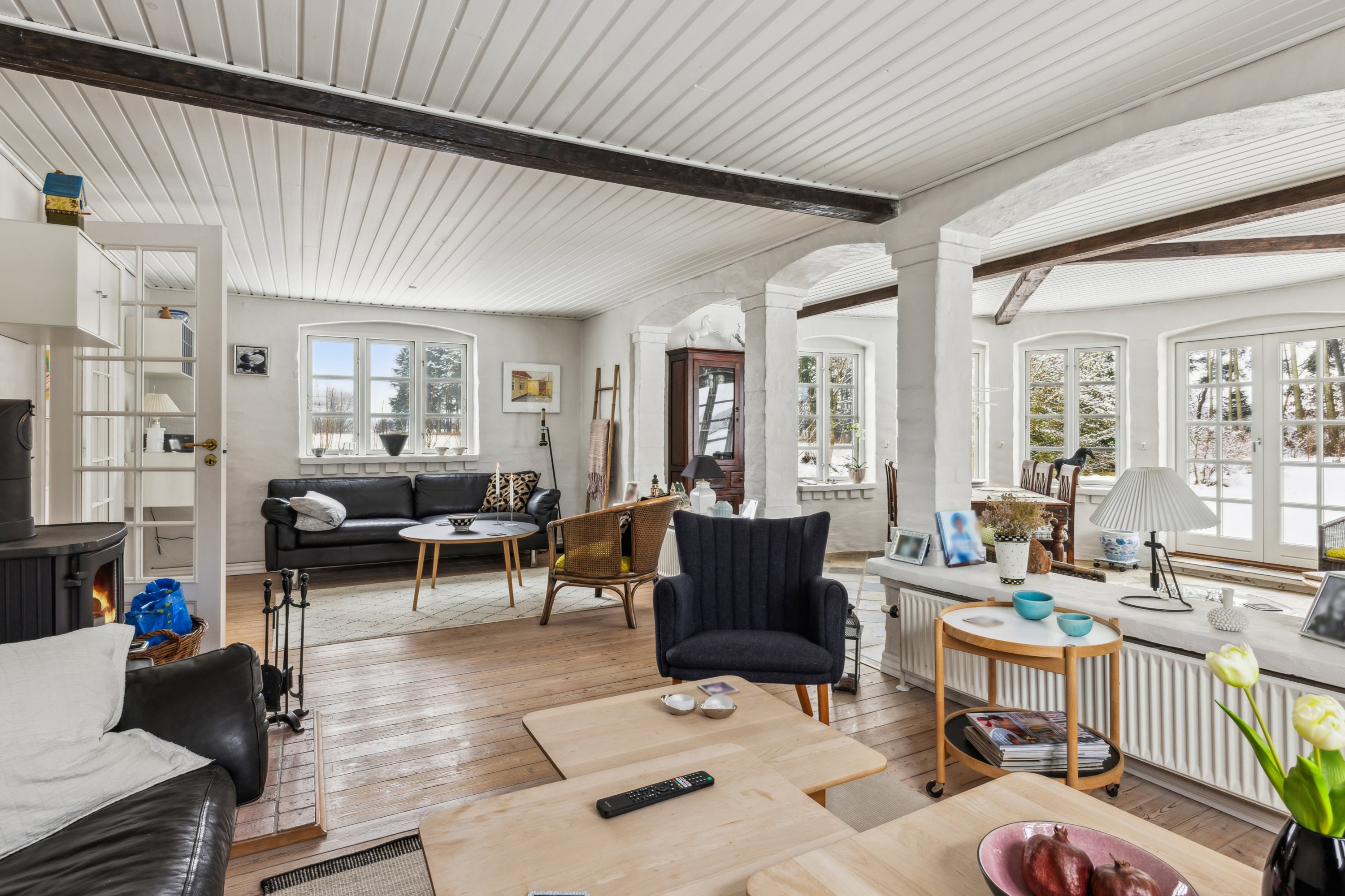 Fremhævet stue billede i fuldskærmstilstand. Billede af Holstebrovej 115, 8800 Viborg