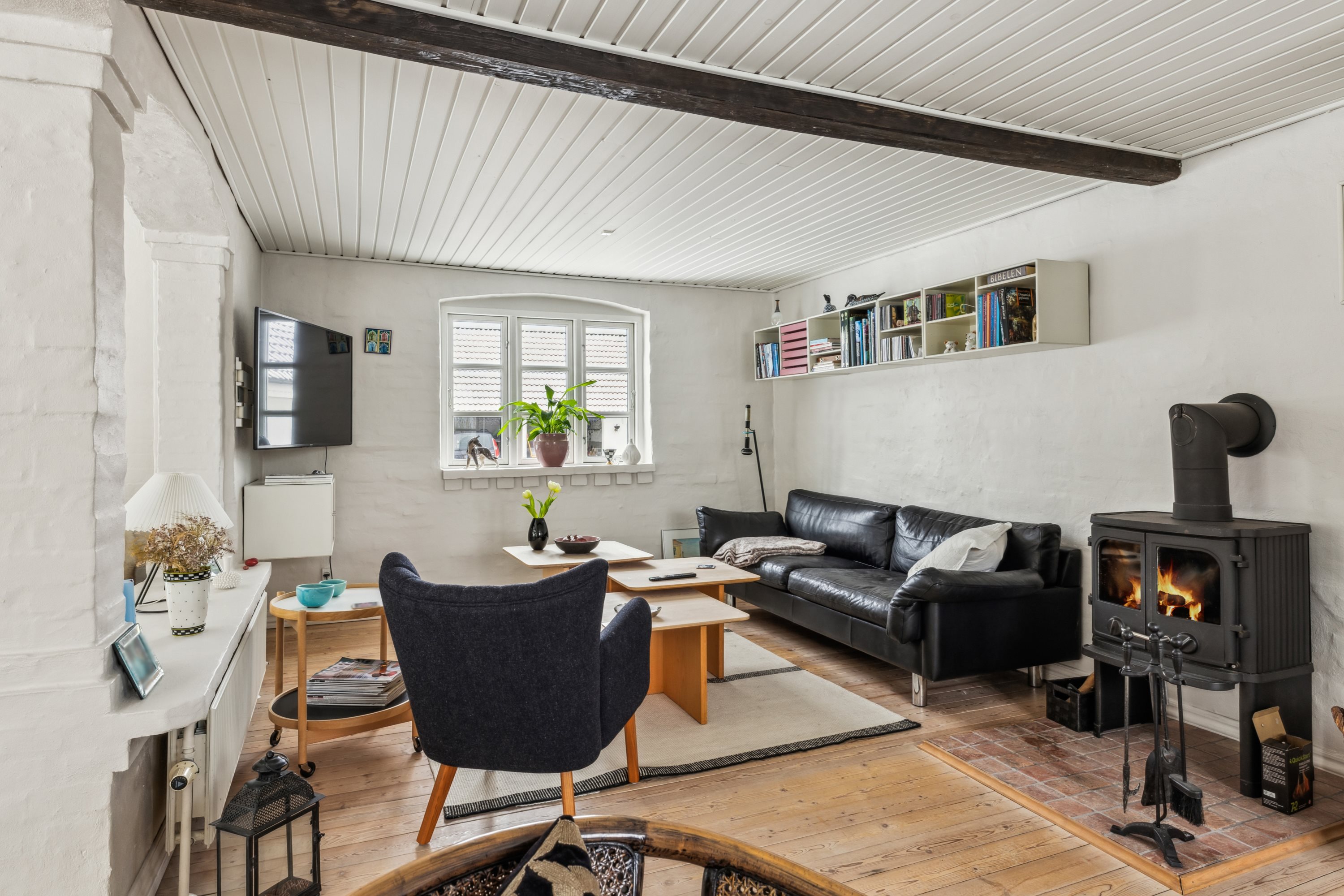 Fremhævet stue billede i fuldskærmstilstand. Billede af Holstebrovej 115, 8800 Viborg