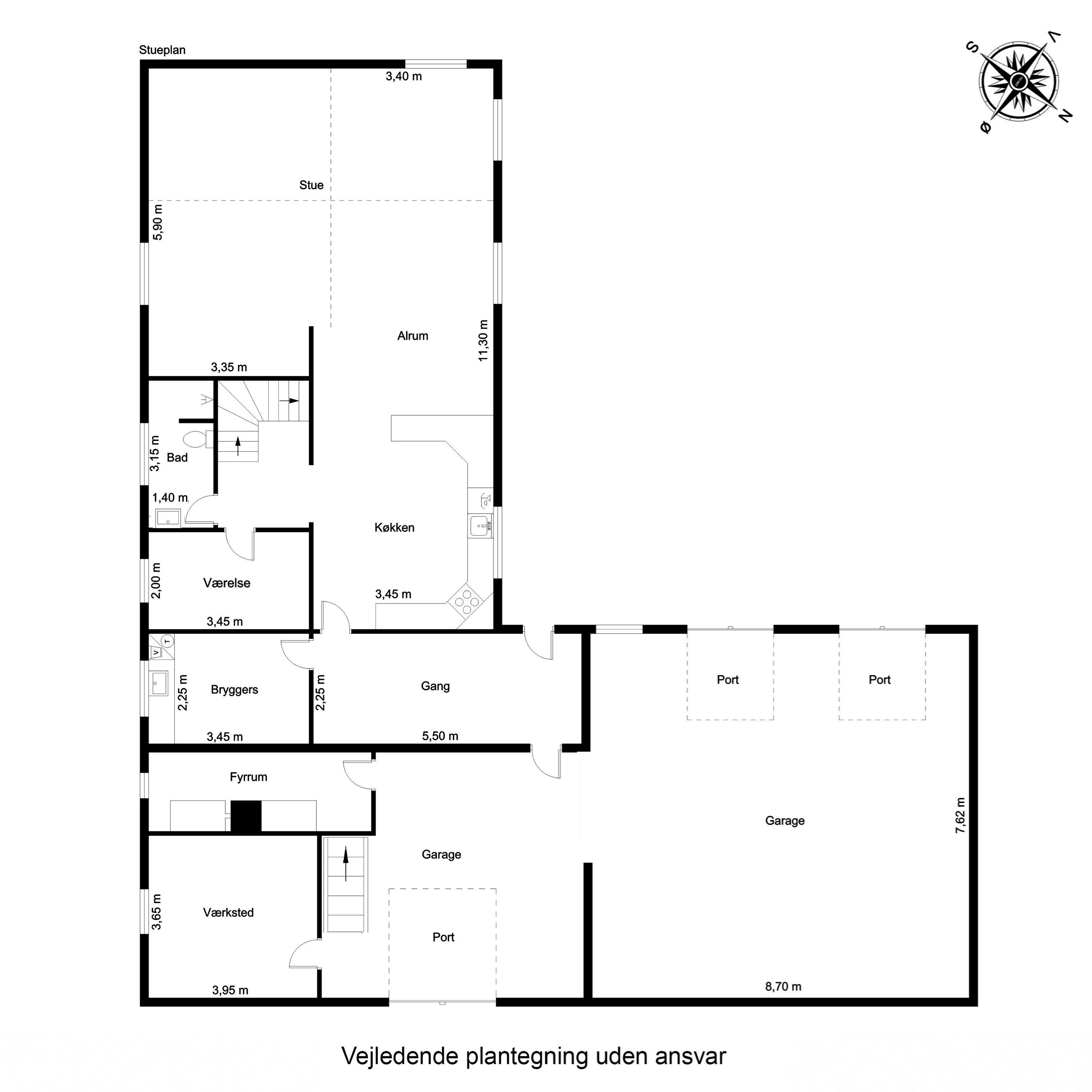 Plantegninger billede af Hover Kirkevej 256, 7100 Vejle