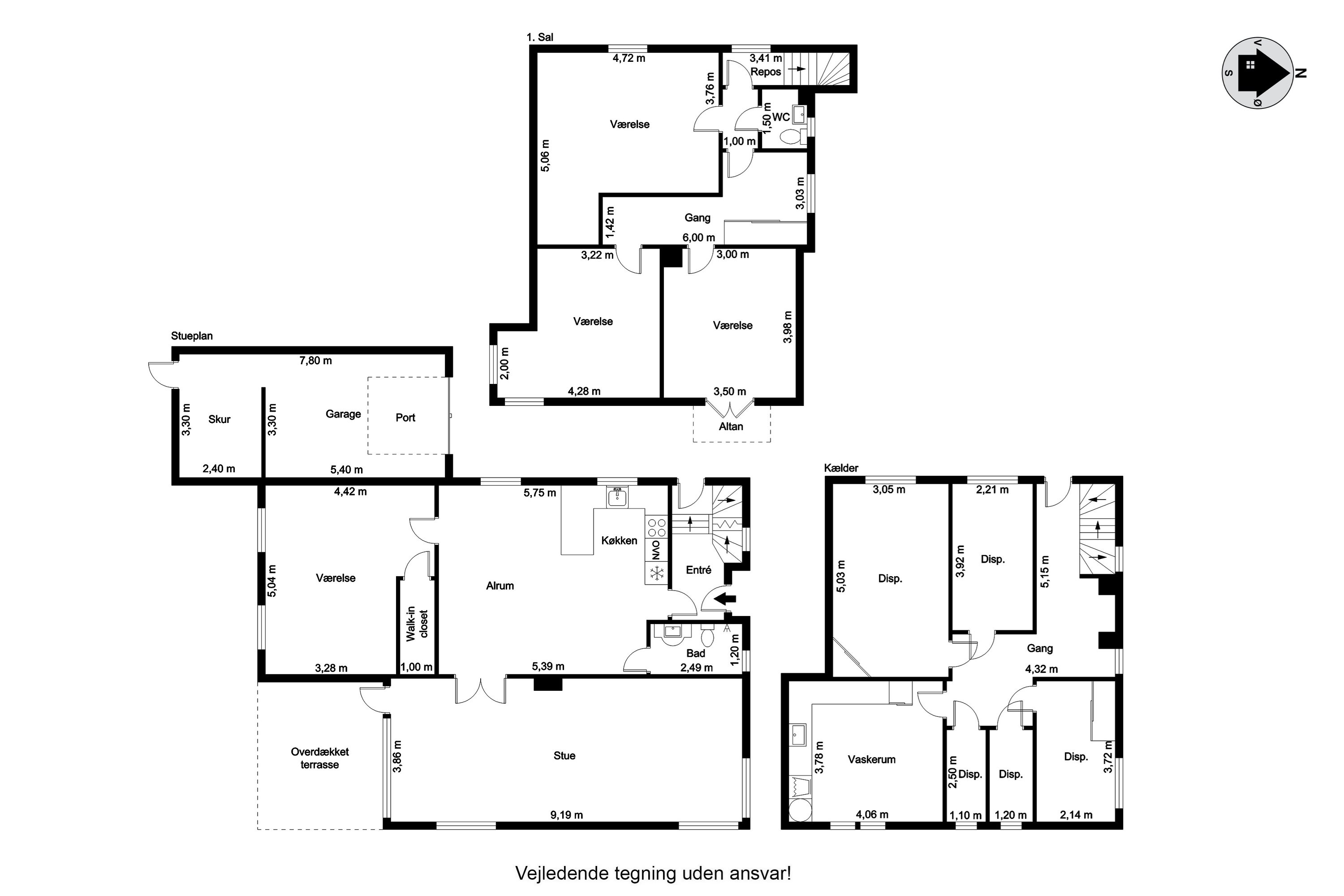 Plantegninger billede af Møllevej 48, 9800 Hjørring