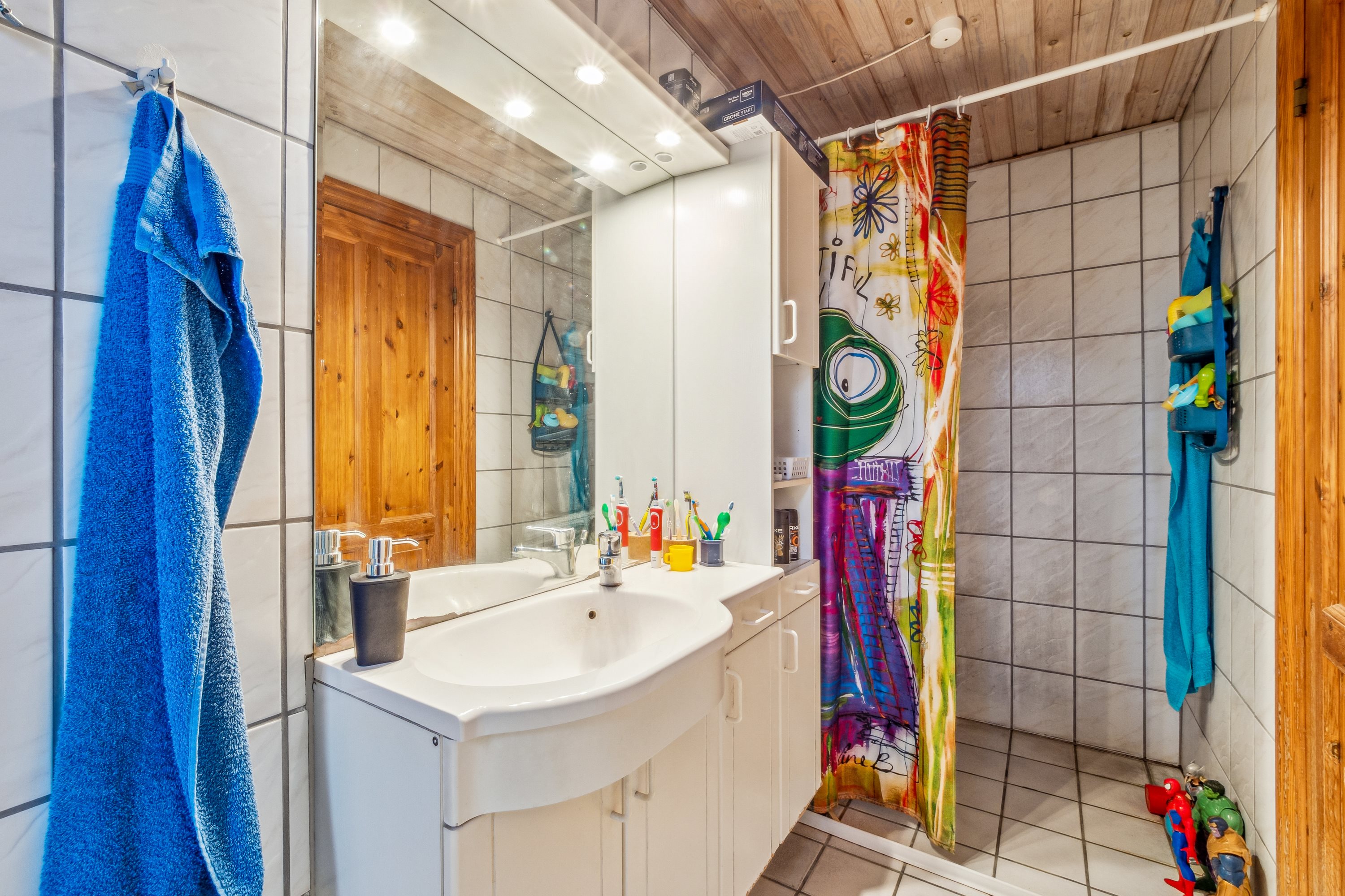 Fremhævet badeværelse billede i fuldskærmstilstand. Billede af Præstbrovej 357, Øster Jølby, 7950 Erslev