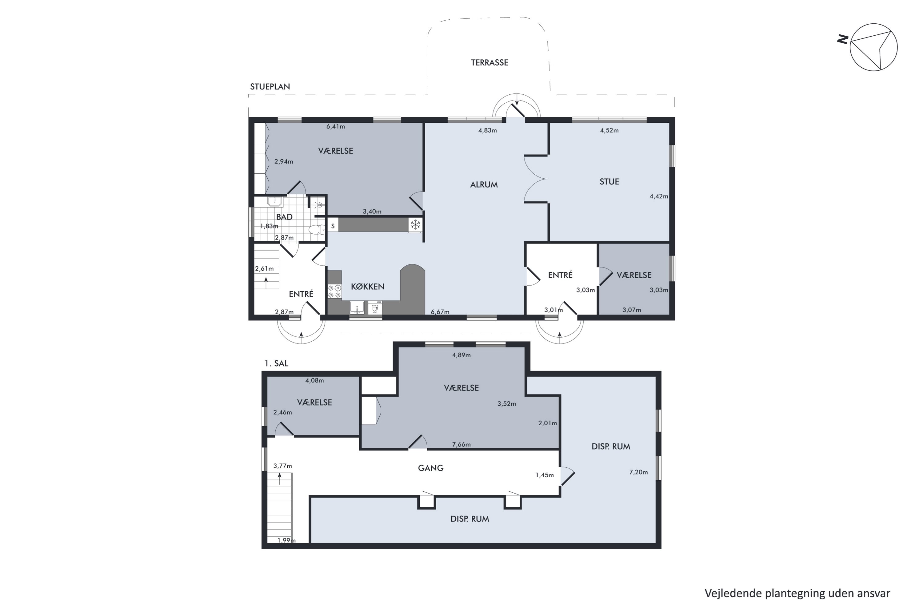 Plantegninger billede af Nøddelundvej 26, 8850 Bjerringbro