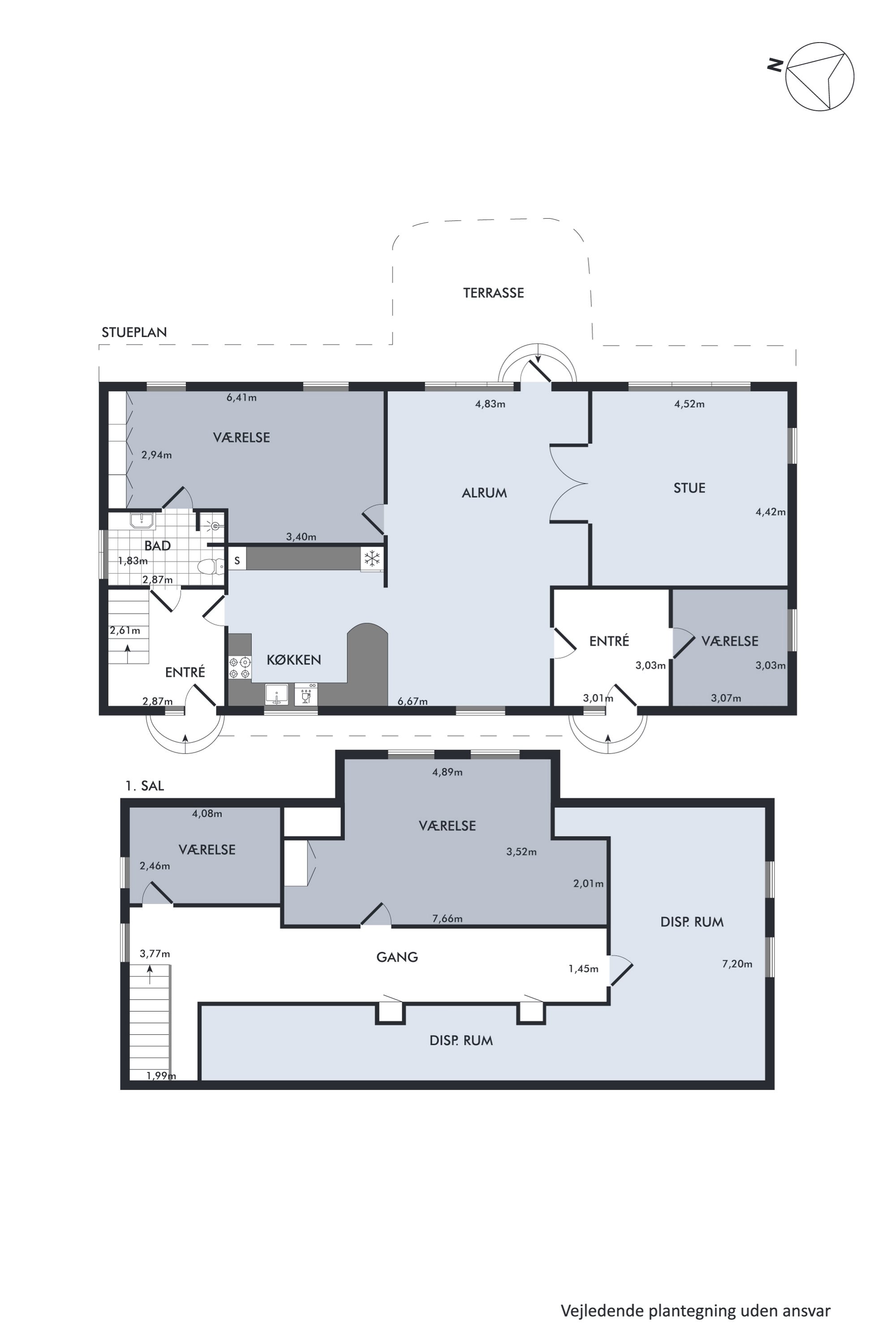 Plantegninger billede af Nøddelundvej 26, 8850 Bjerringbro