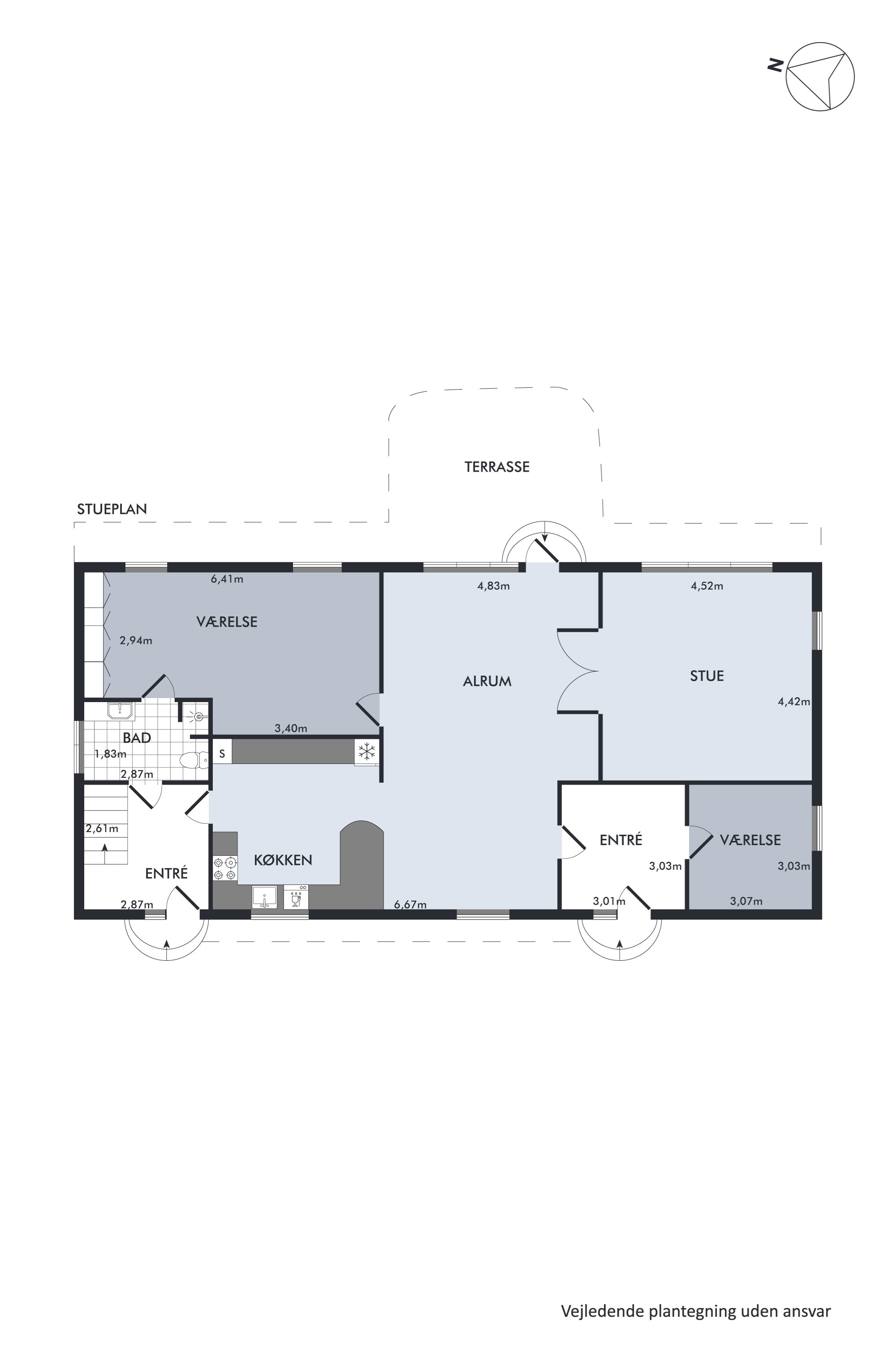 Plantegninger billede af Nøddelundvej 26, 8850 Bjerringbro