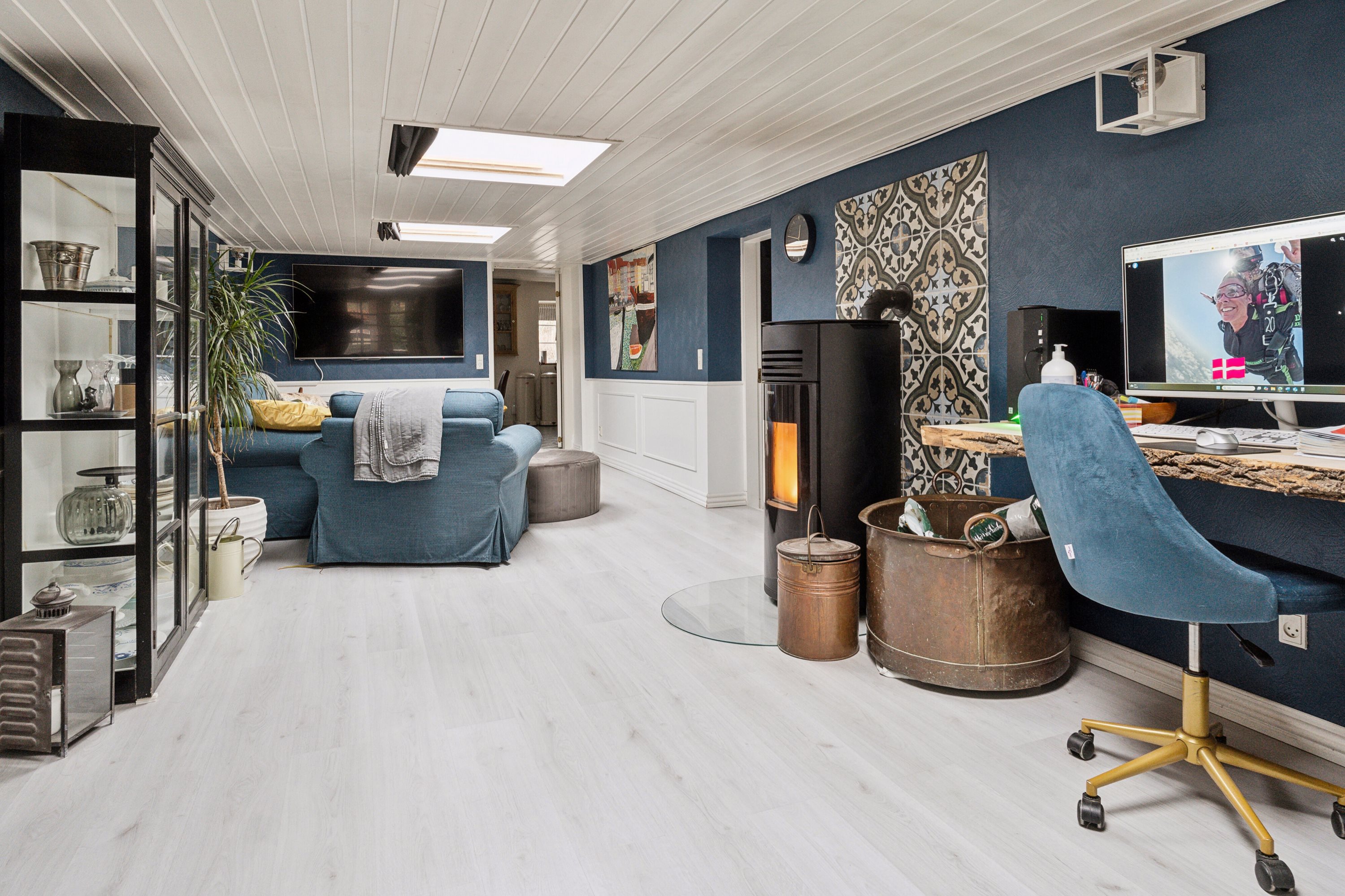 Fremhævet stue billede i fuldskærmstilstand. Billede af Dammen 2, Vellerup, 4050 Skibby