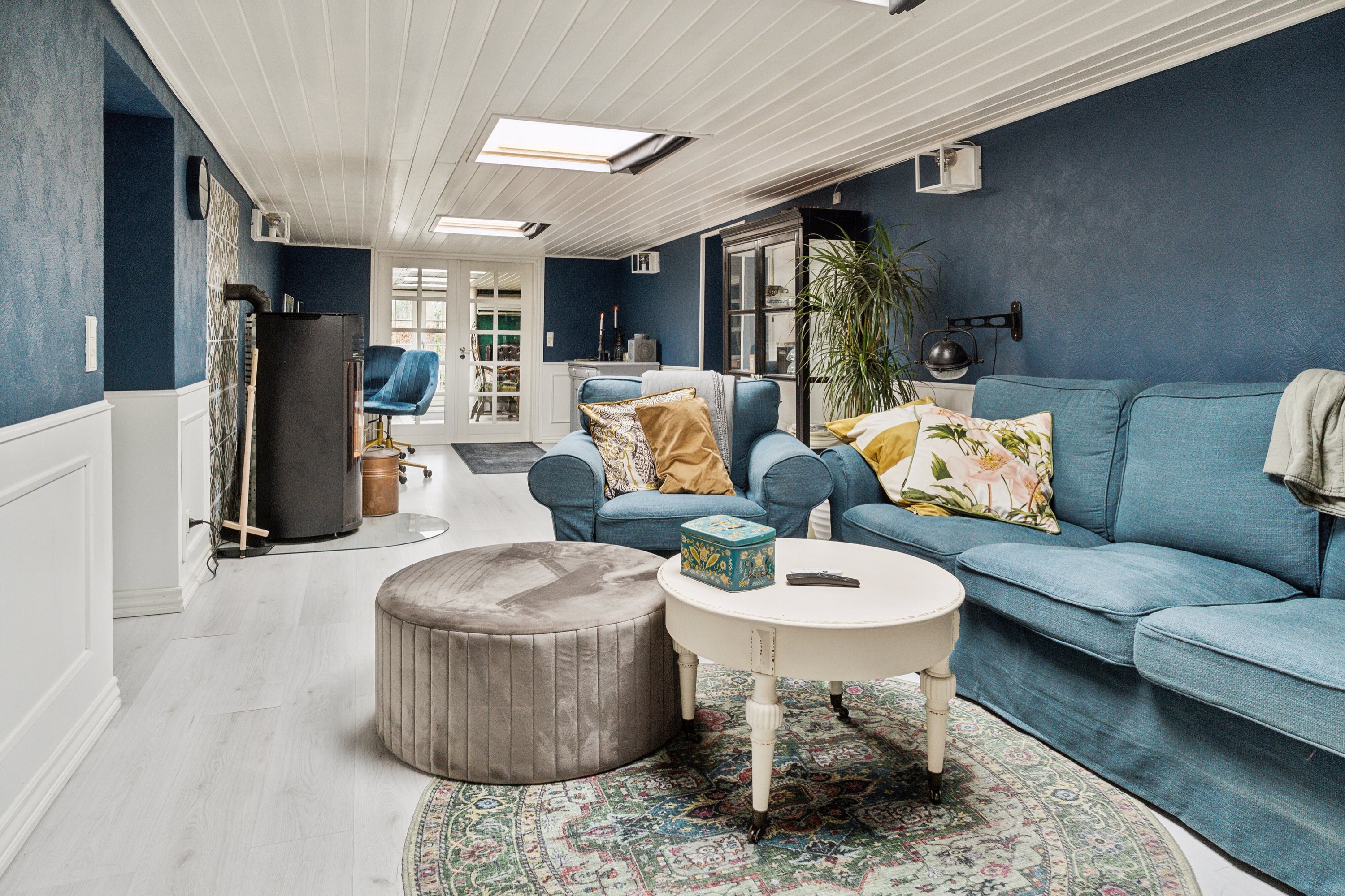 Fremhævet stue billede i fuldskærmstilstand. Billede af Dammen 2, Vellerup, 4050 Skibby