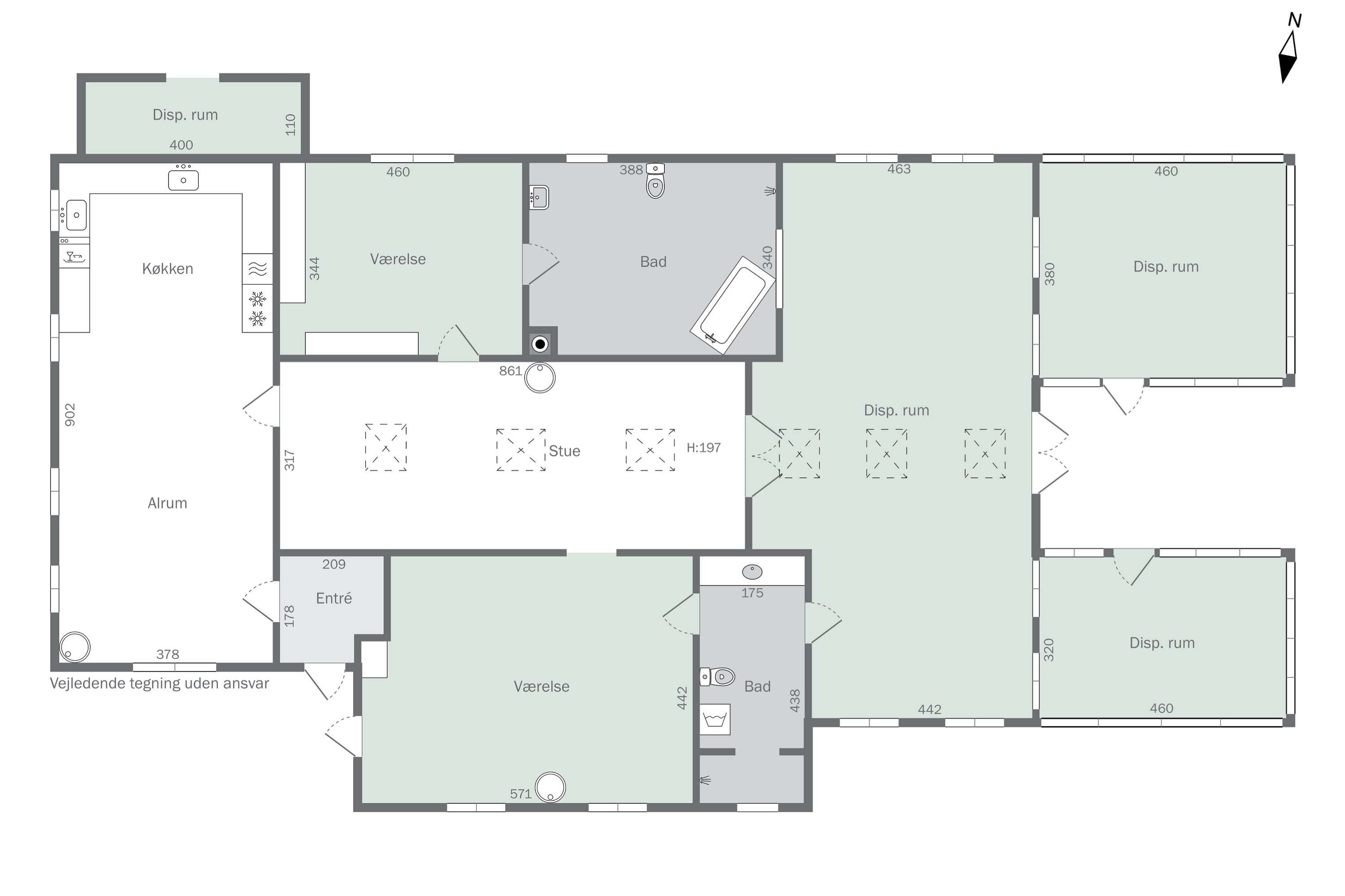 Plantegninger billede af Dammen 2, Vellerup, 4050 Skibby