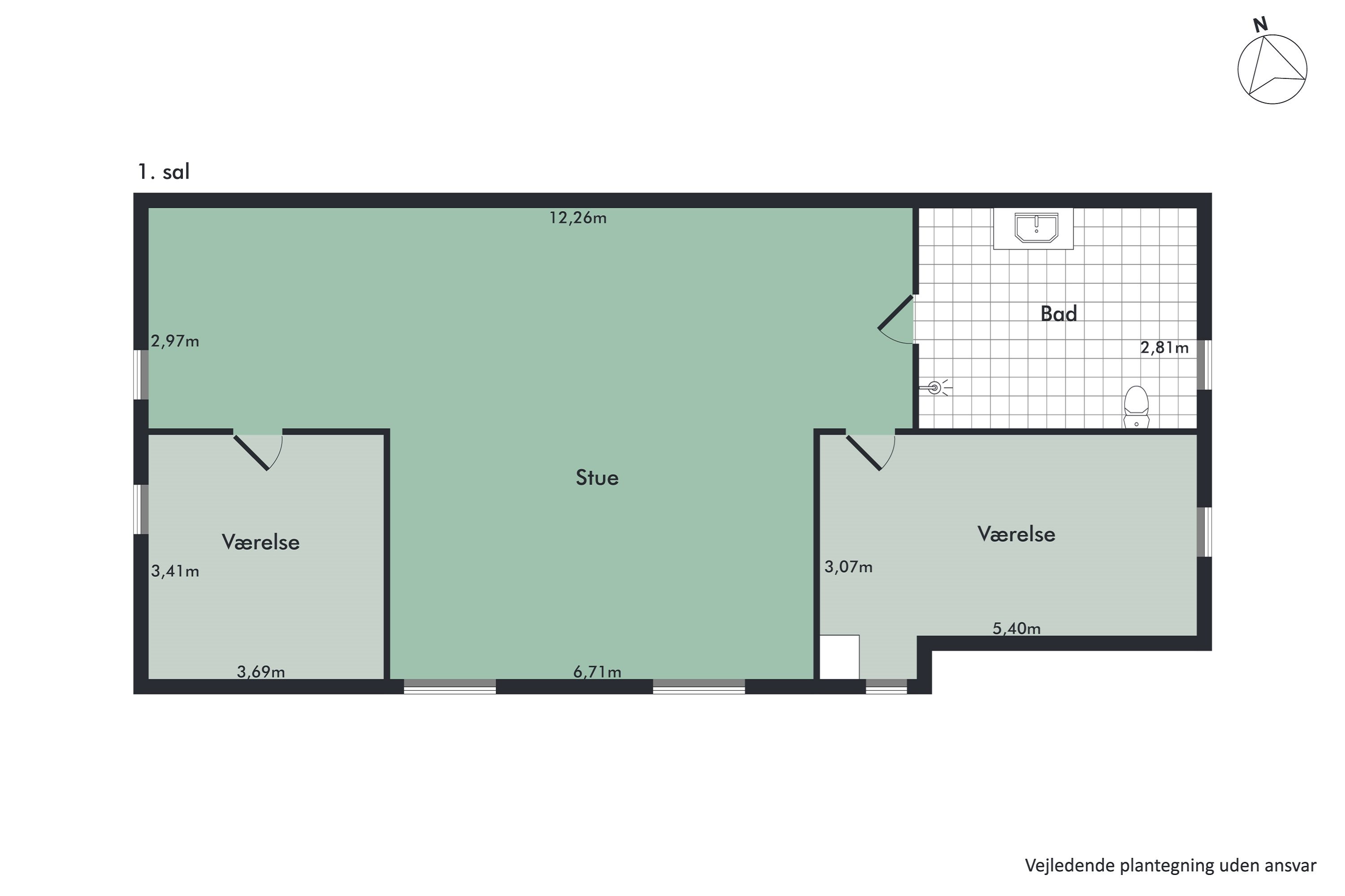 Plantegninger billede af Savværksvej 2B, Oue, 9500 Hobro