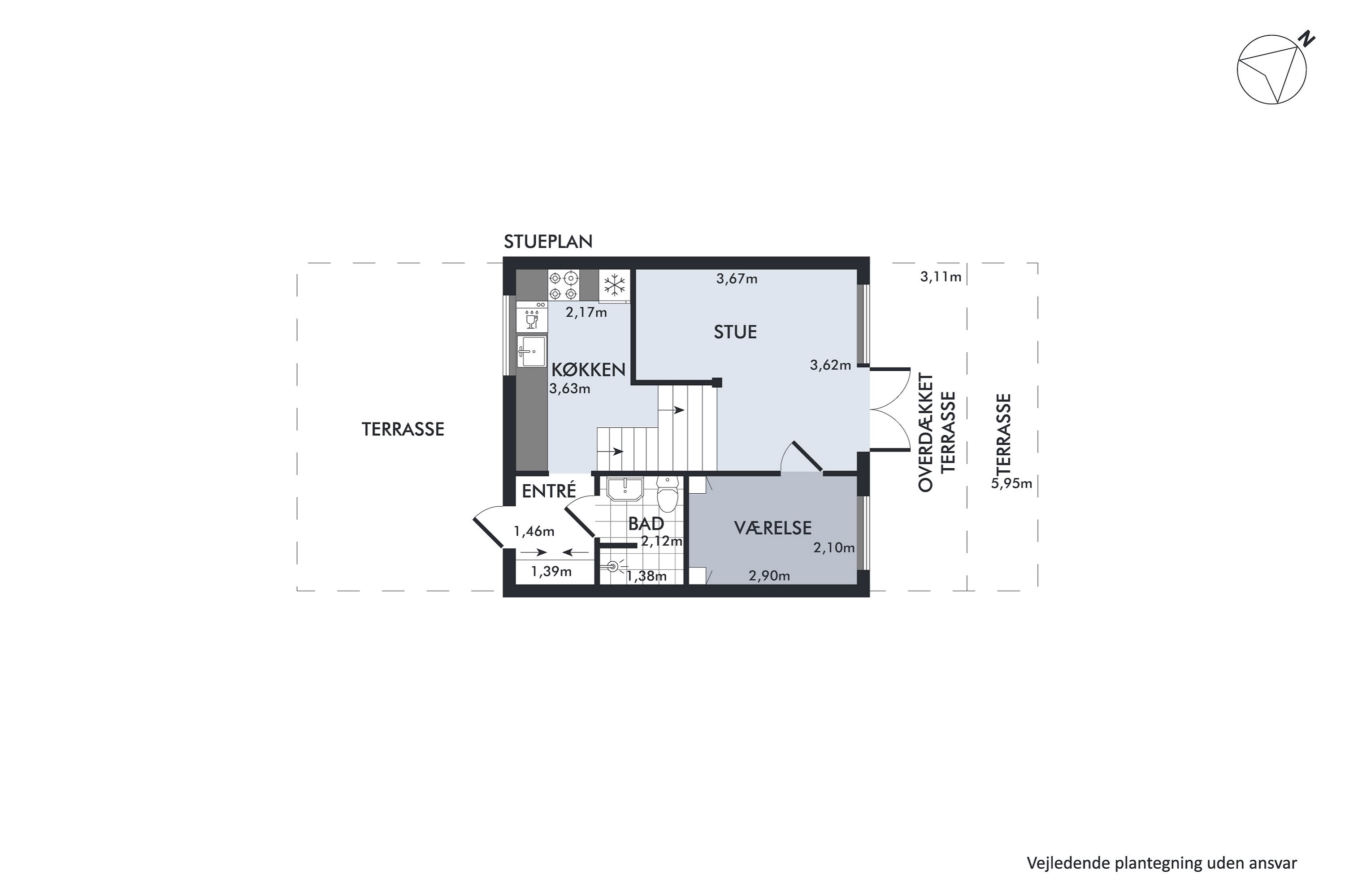 Plantegninger billede af Øerkrogvejen 2, 256., 8400 Ebeltoft