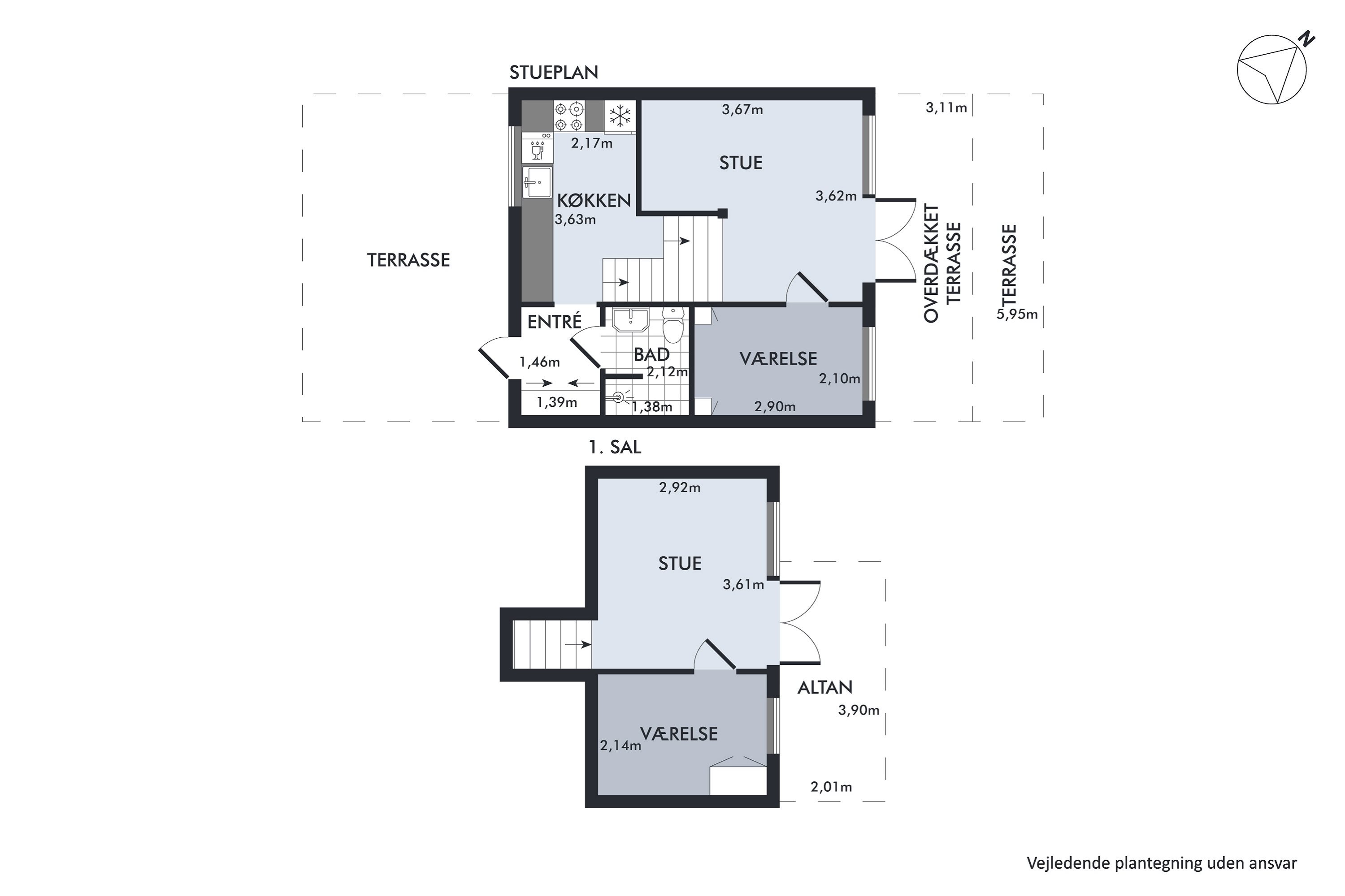 Plantegninger billede af Øerkrogvejen 2, 256., 8400 Ebeltoft