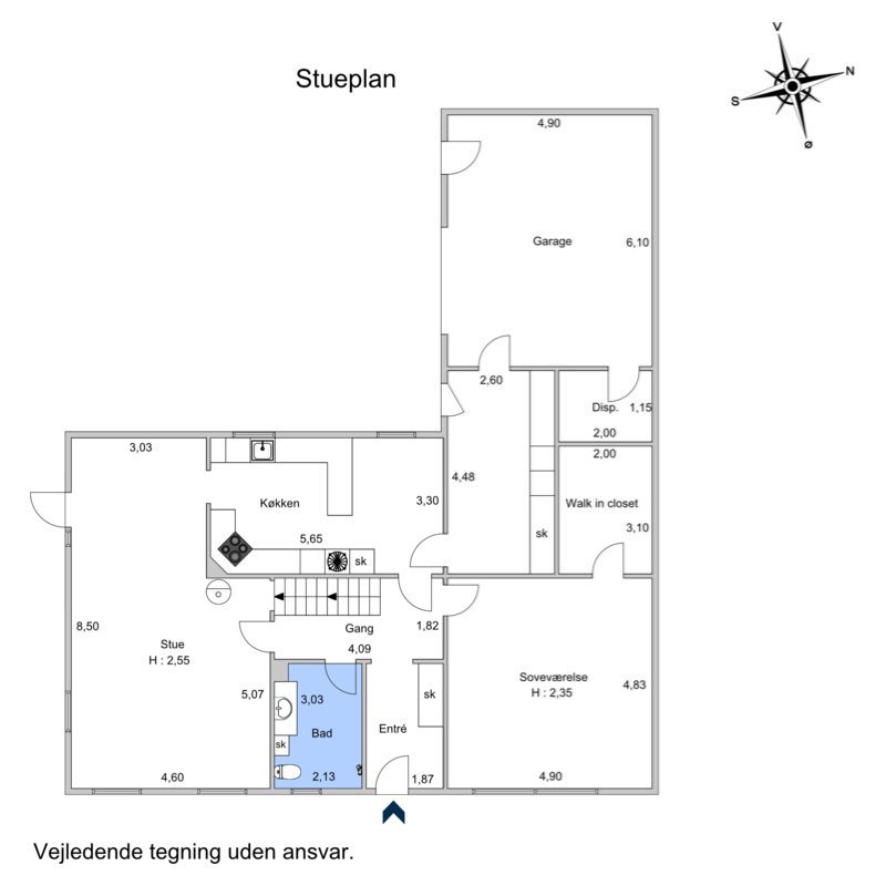 Plantegninger billede af Stationsvej 6, 6622 Bække