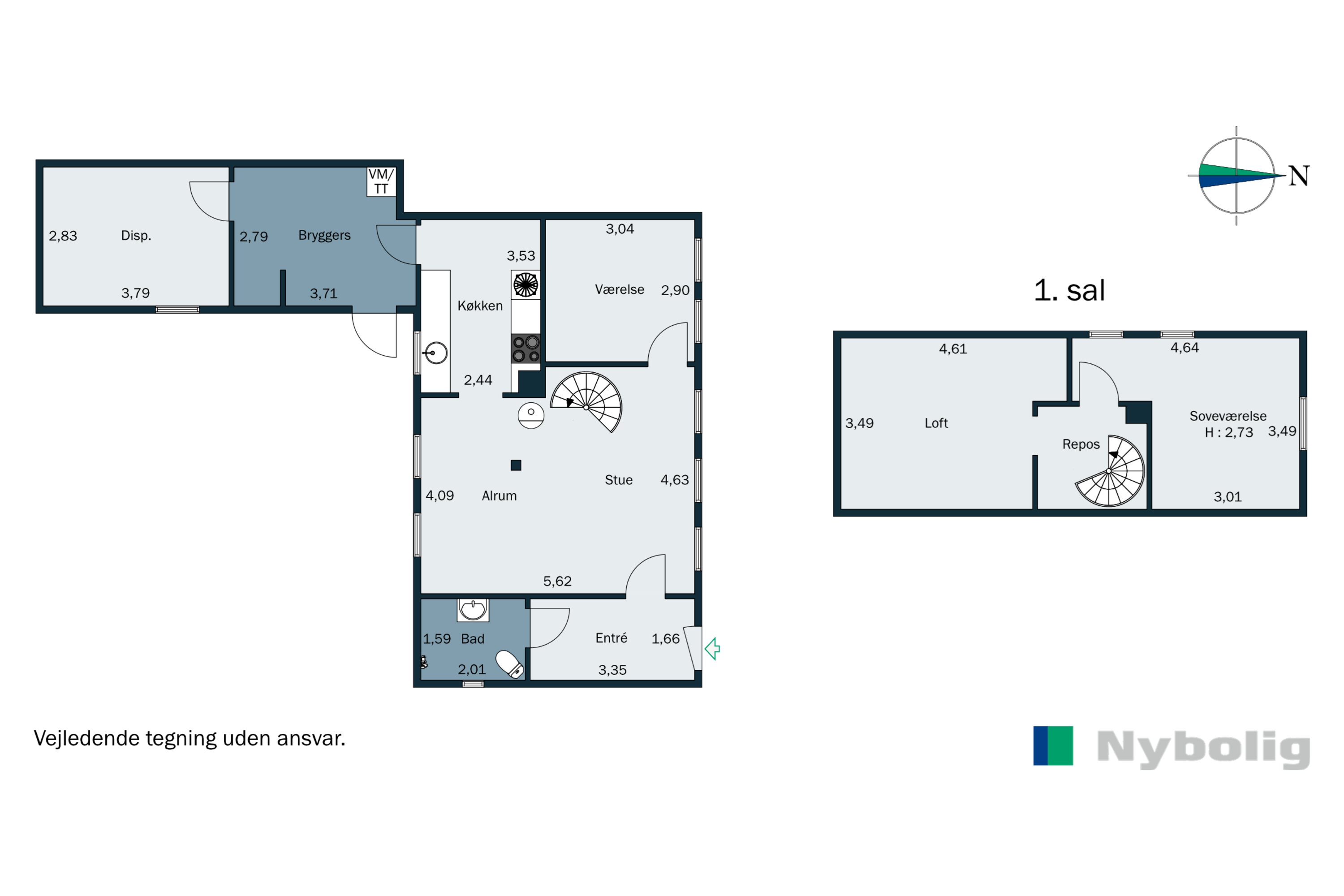 Plantegninger billede af Aalstrupvej 19, Aalstrup, 8300 Odder