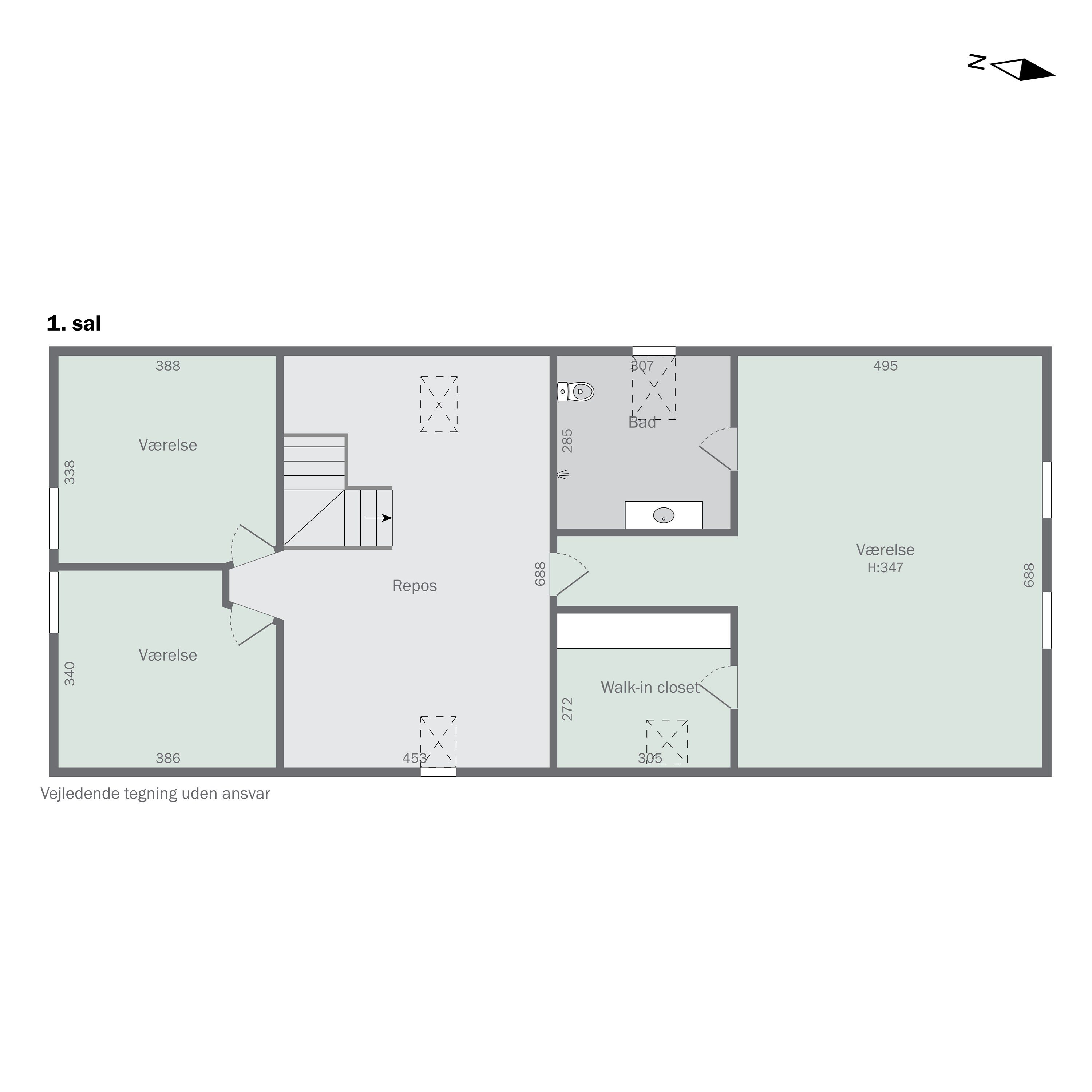 Plantegninger billede af Elledevej 44, 4400 Kalundborg