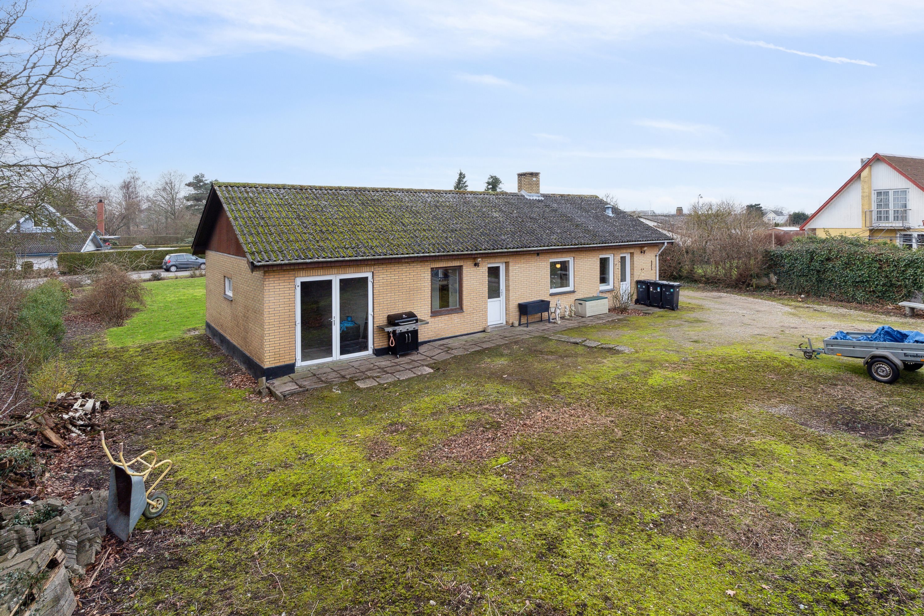 Fremhævet set fra haven billede i fuldskærmstilstand. Billede af Thorsvej 3, 4760 Vordingborg