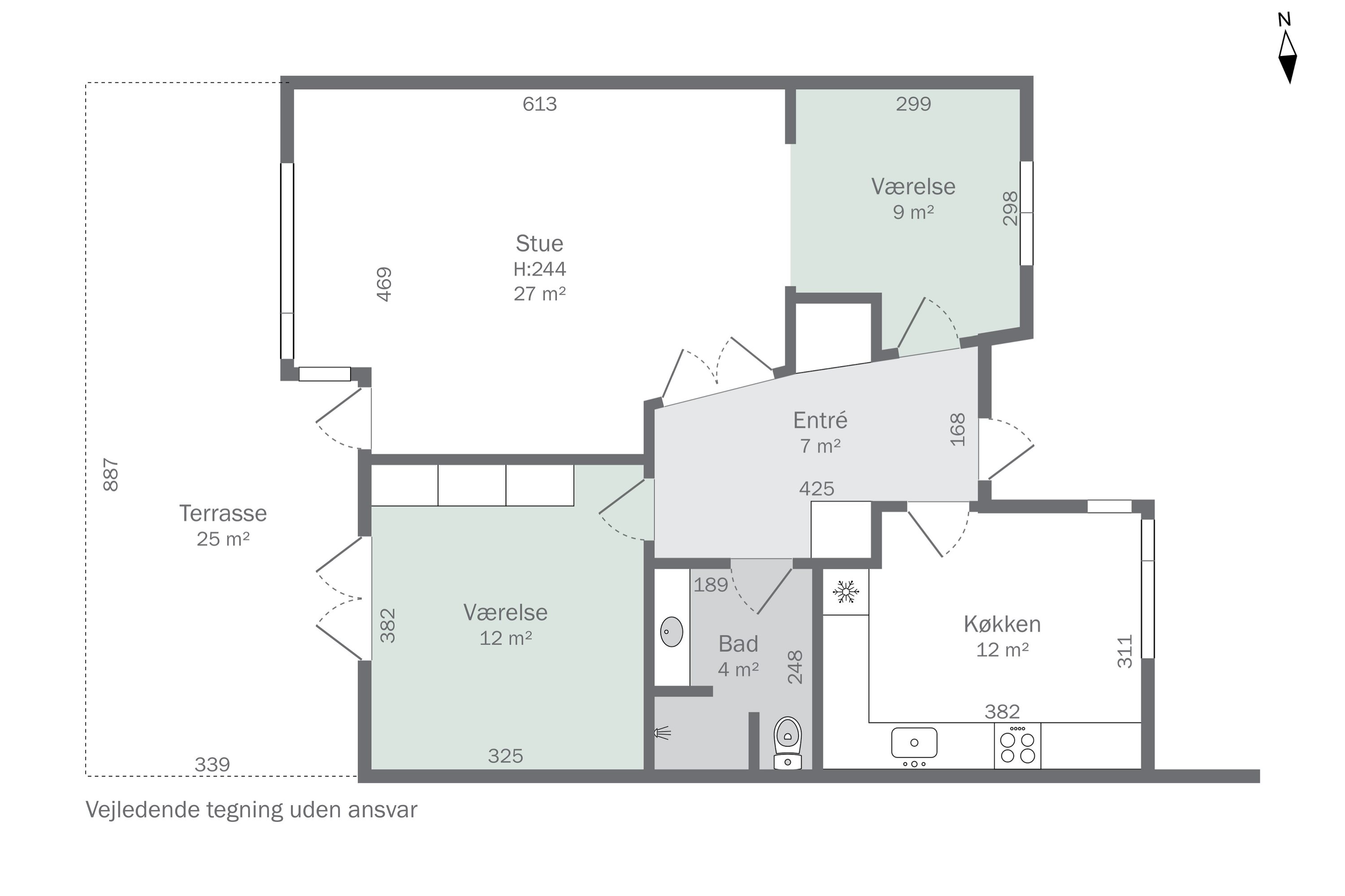 Plantegninger billede af Åbakkevej 7, 7760 Hurup Thy