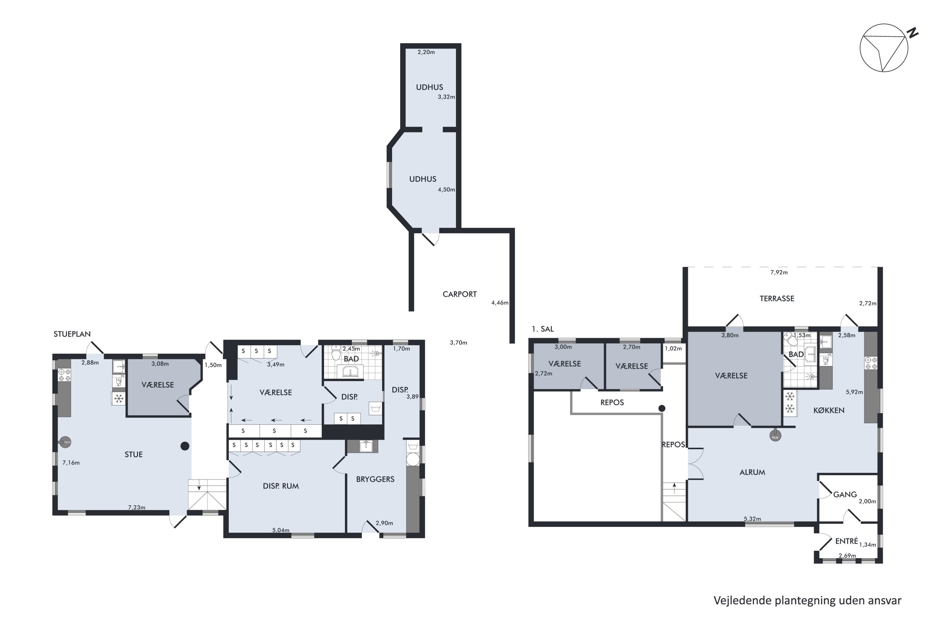Plantegninger billede af Skippersmindevej 19, 9310 Vodskov