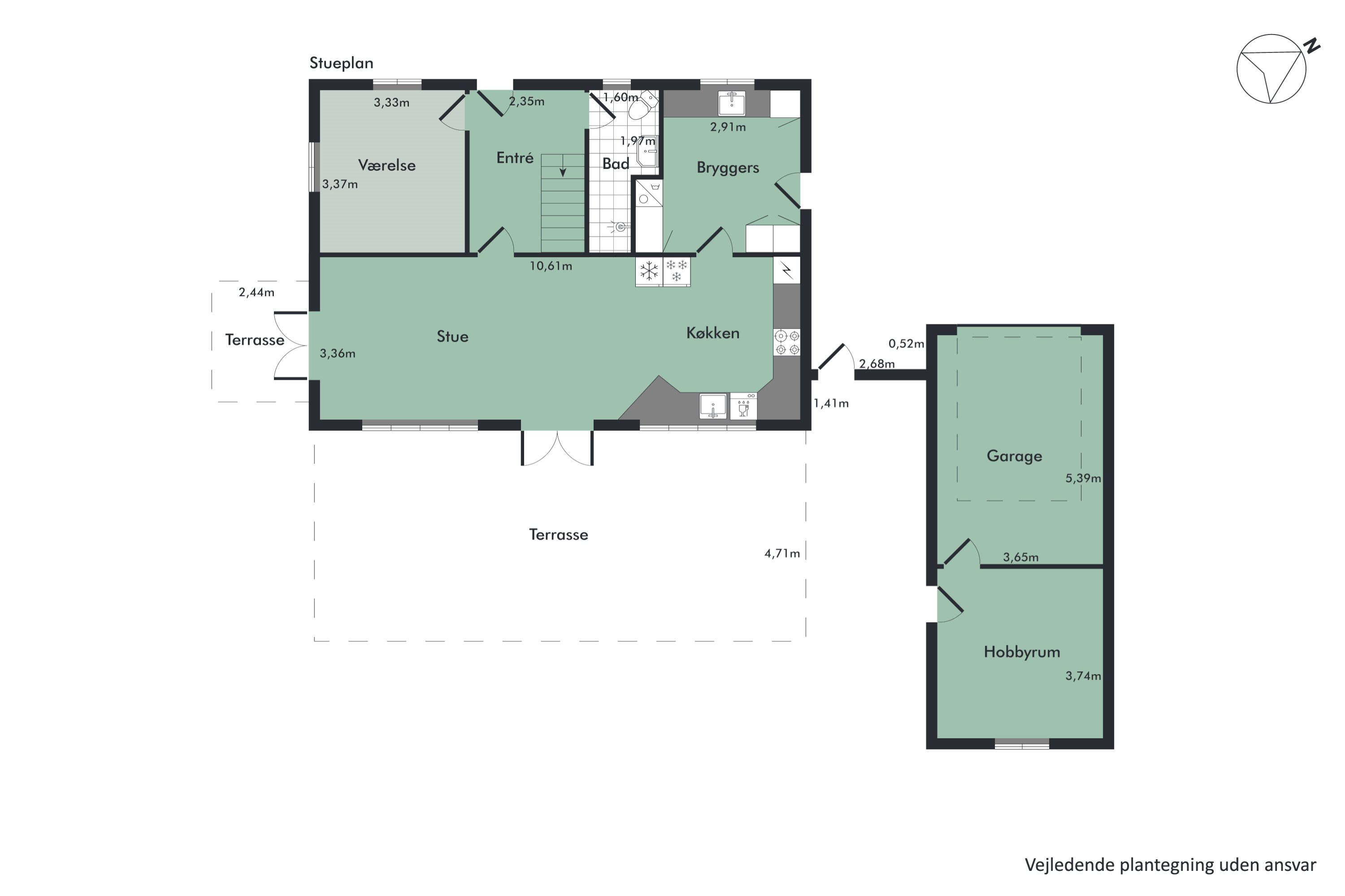 Plantegninger billede af Gyldendal 3, Gyldendal, 7860 Spøttrup