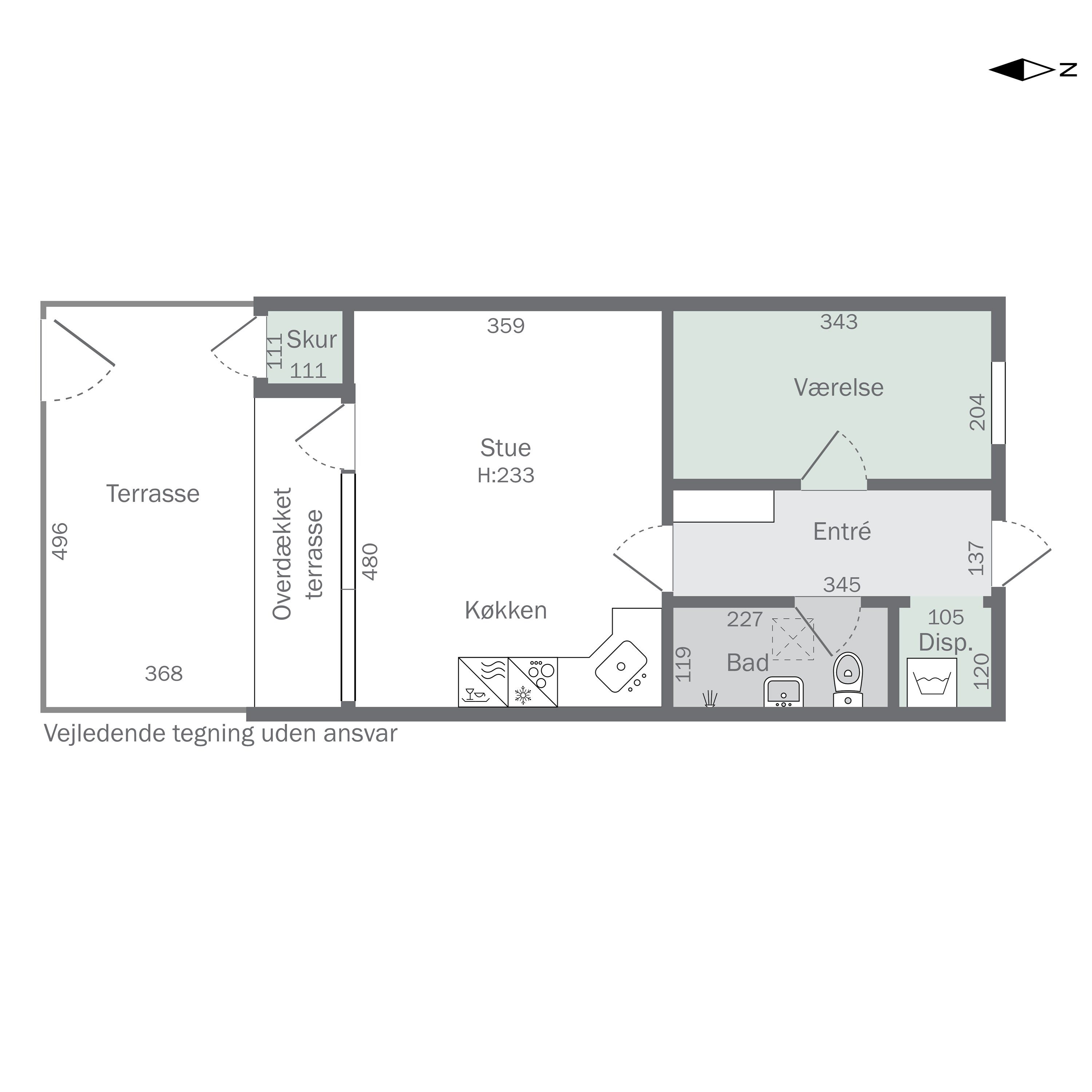 Plantegninger billede af Dageløkke Marina 4B, 5953 Tranekær