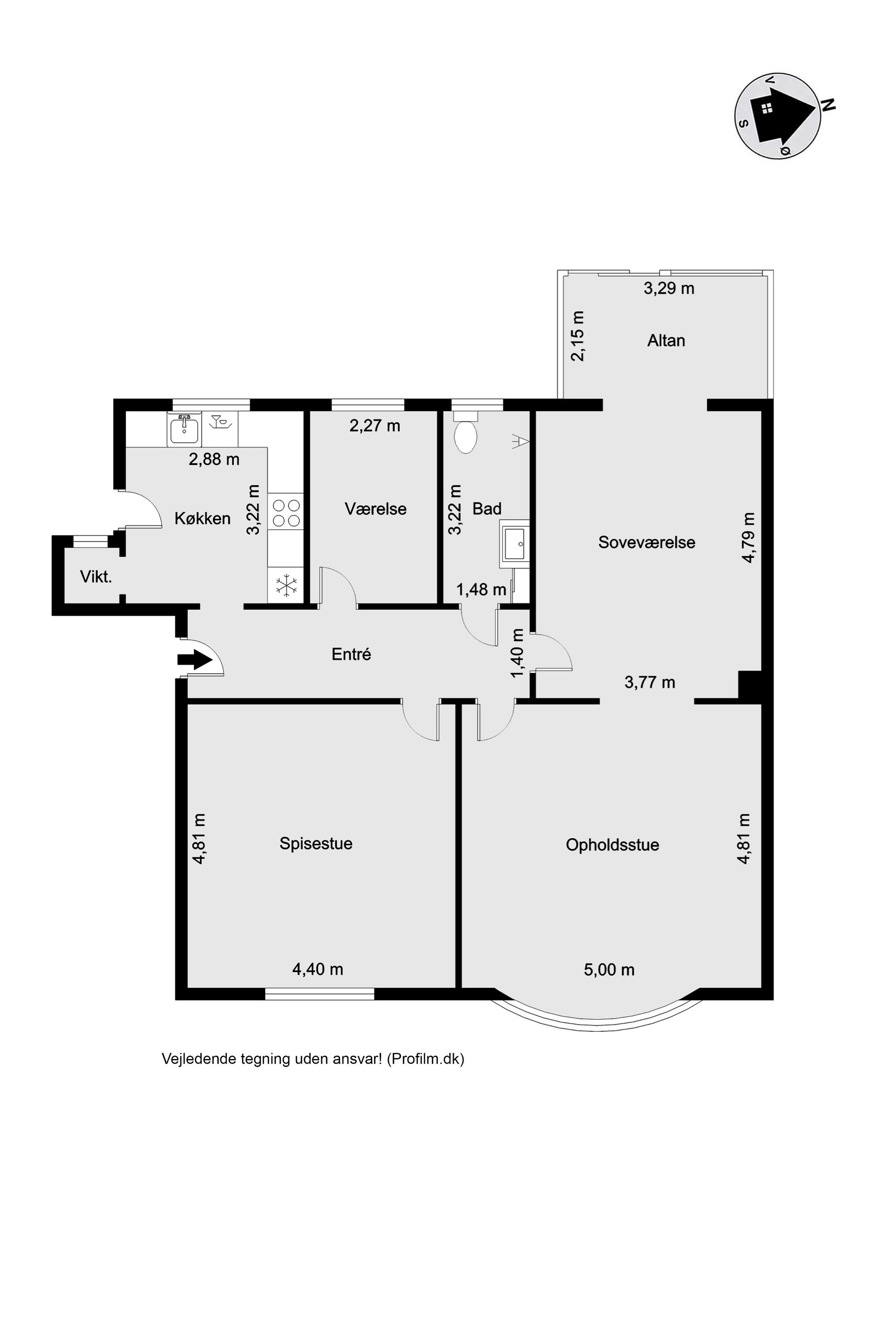 Plantegninger billede af Dalgasgade 17B, 1. th., 7400 Herning