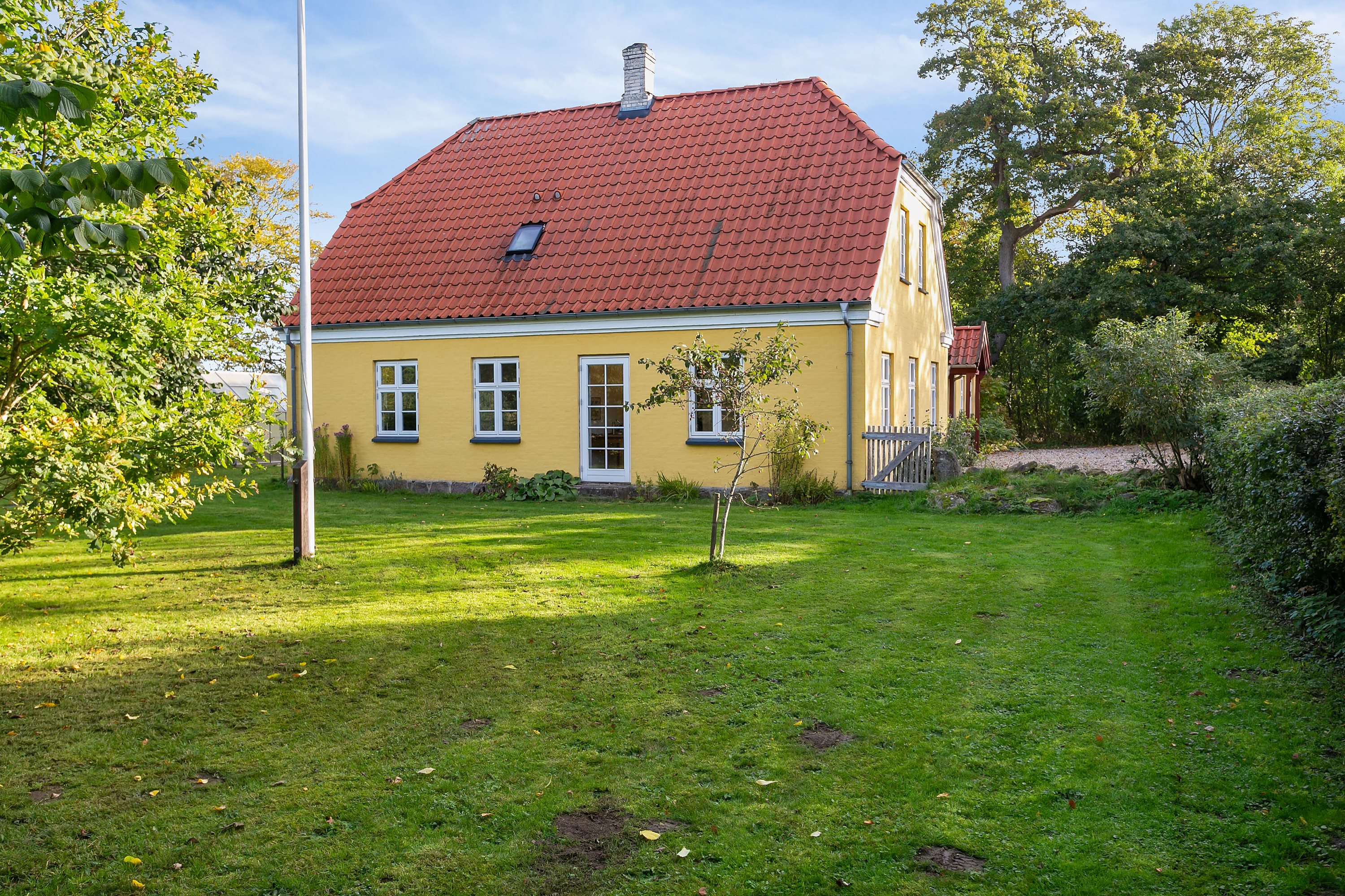 Fremhævet set fra haven billede i fuldskærmstilstand. Billede af Faurshøjvej 54, Korinth, 5600 Faaborg