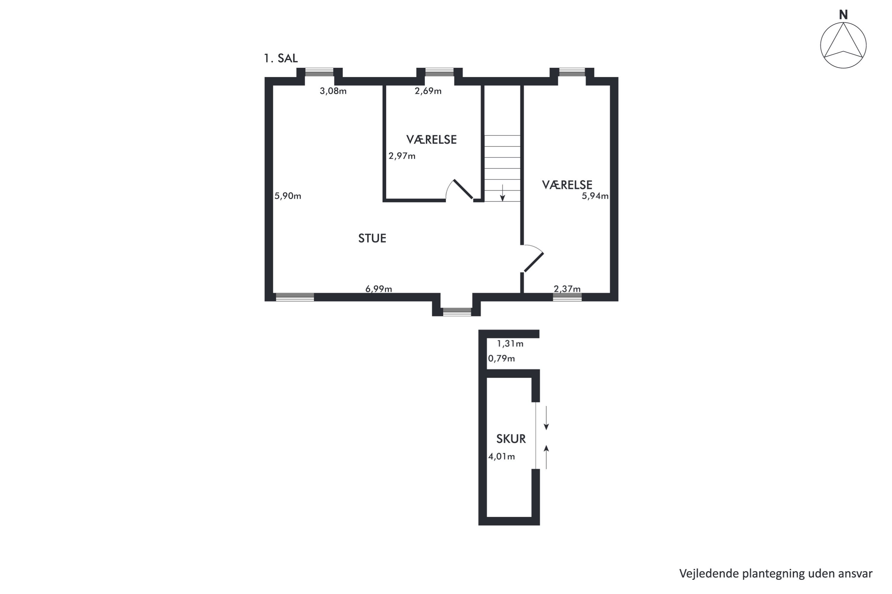 Fremhævet  billede i fuldskærmstilstand. Billede af Th. Sauers Vej 22, 9000 Aalborg