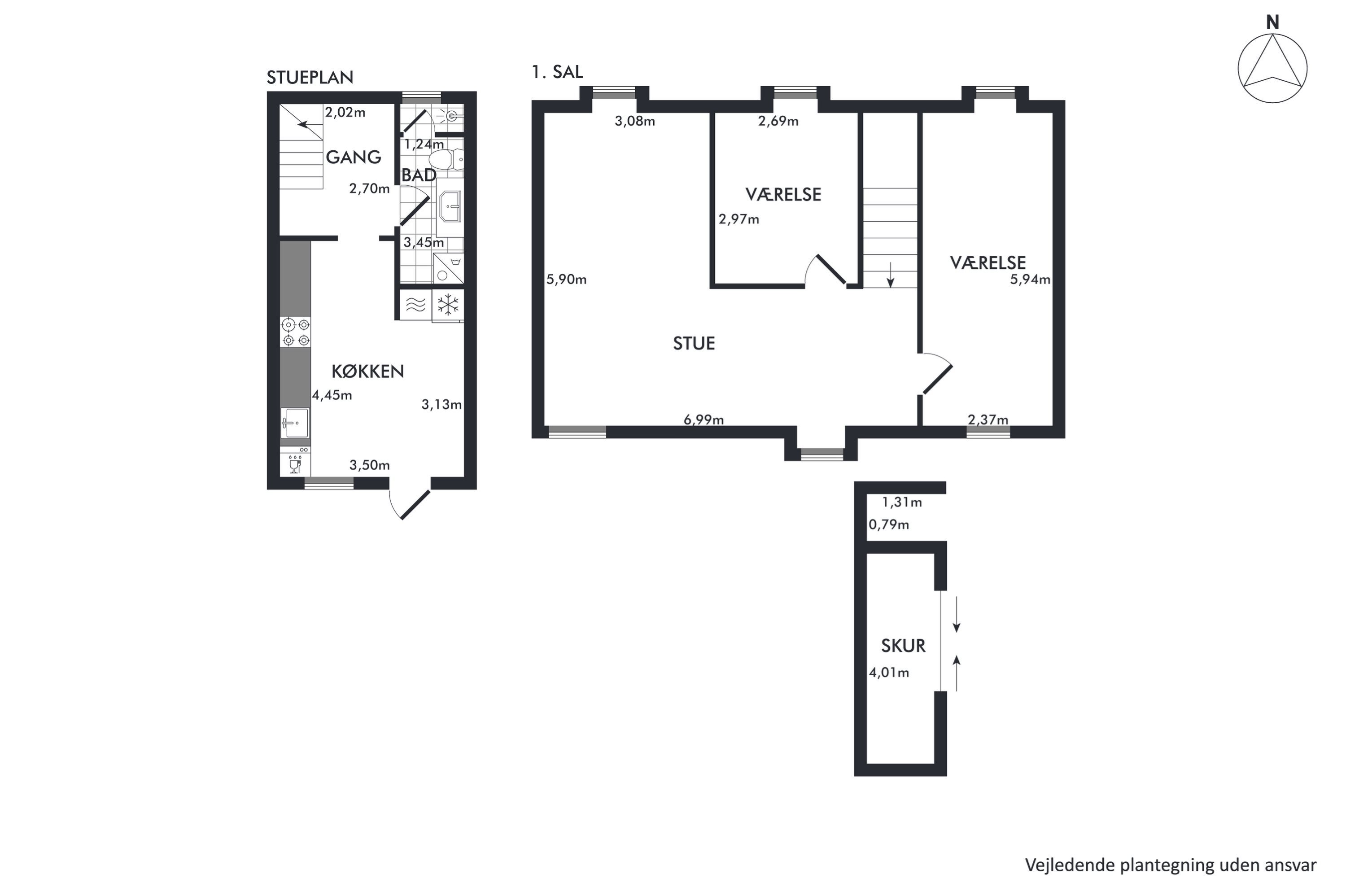 Plantegninger billede af Th. Sauers Vej 22, 9000 Aalborg