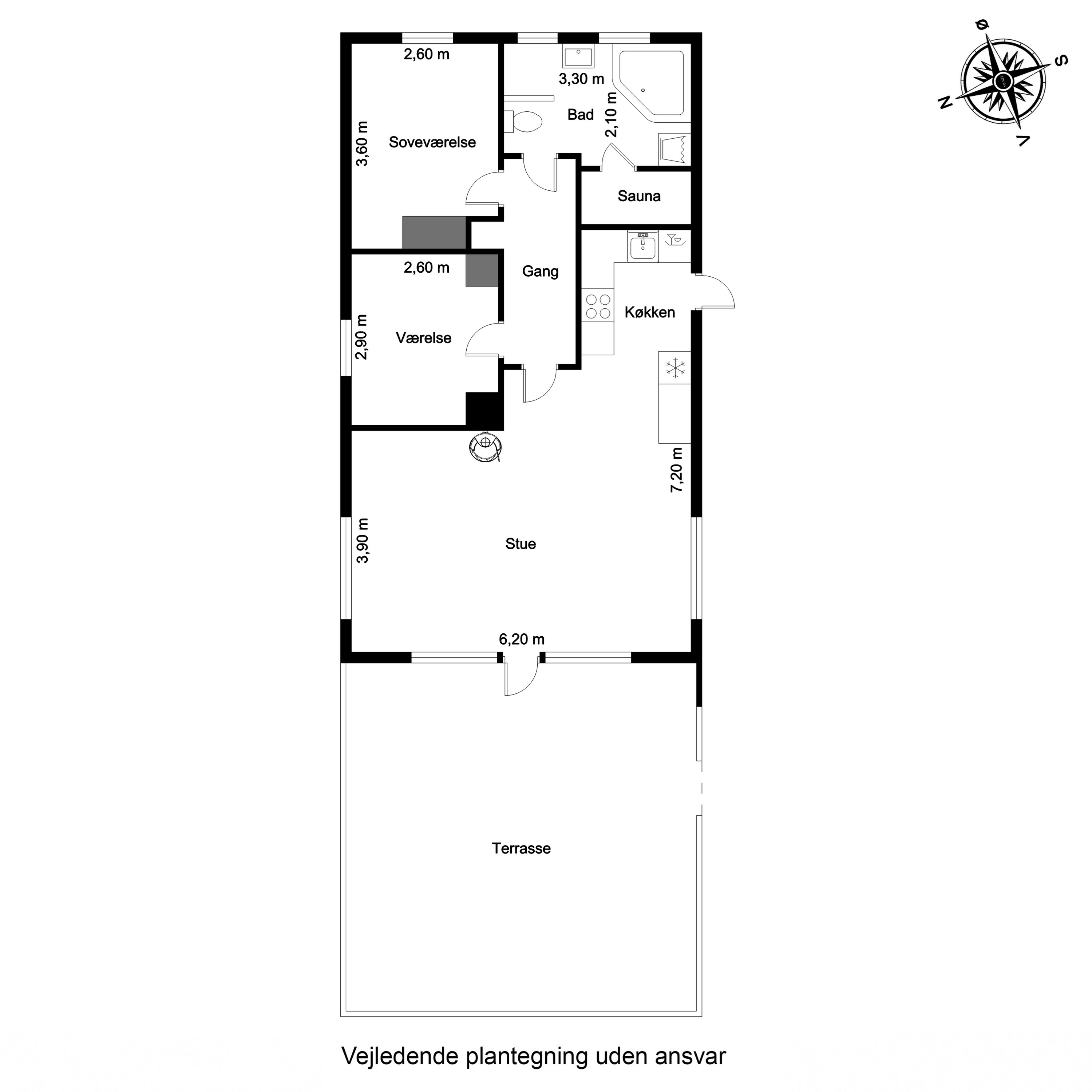 Plantegninger billede af Grævlingevej 10, Husby, 6990 Ulfborg