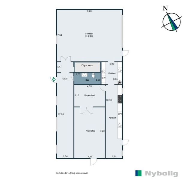 Plantegninger billede af Sondrupvej 41, Sondrup, 8350 Hundslund