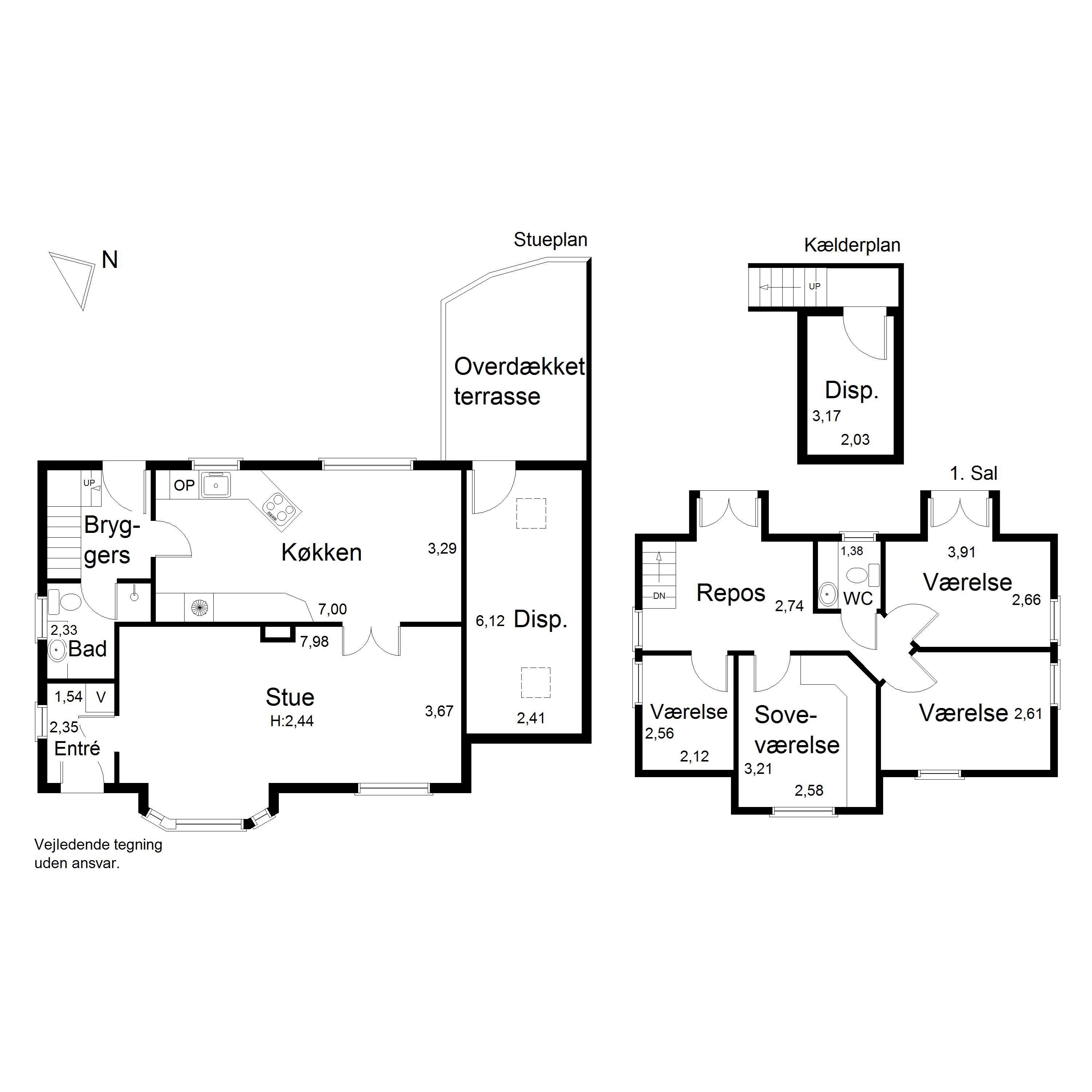 Plantegninger billede af Mosbjergvej 441, Mosbjerg, 9870 Sindal