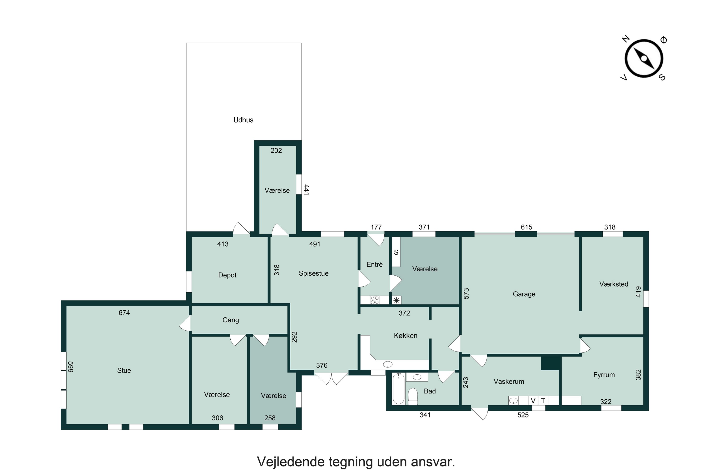 Plantegninger billede af Hallevej 14, Halle, 8740 Brædstrup
