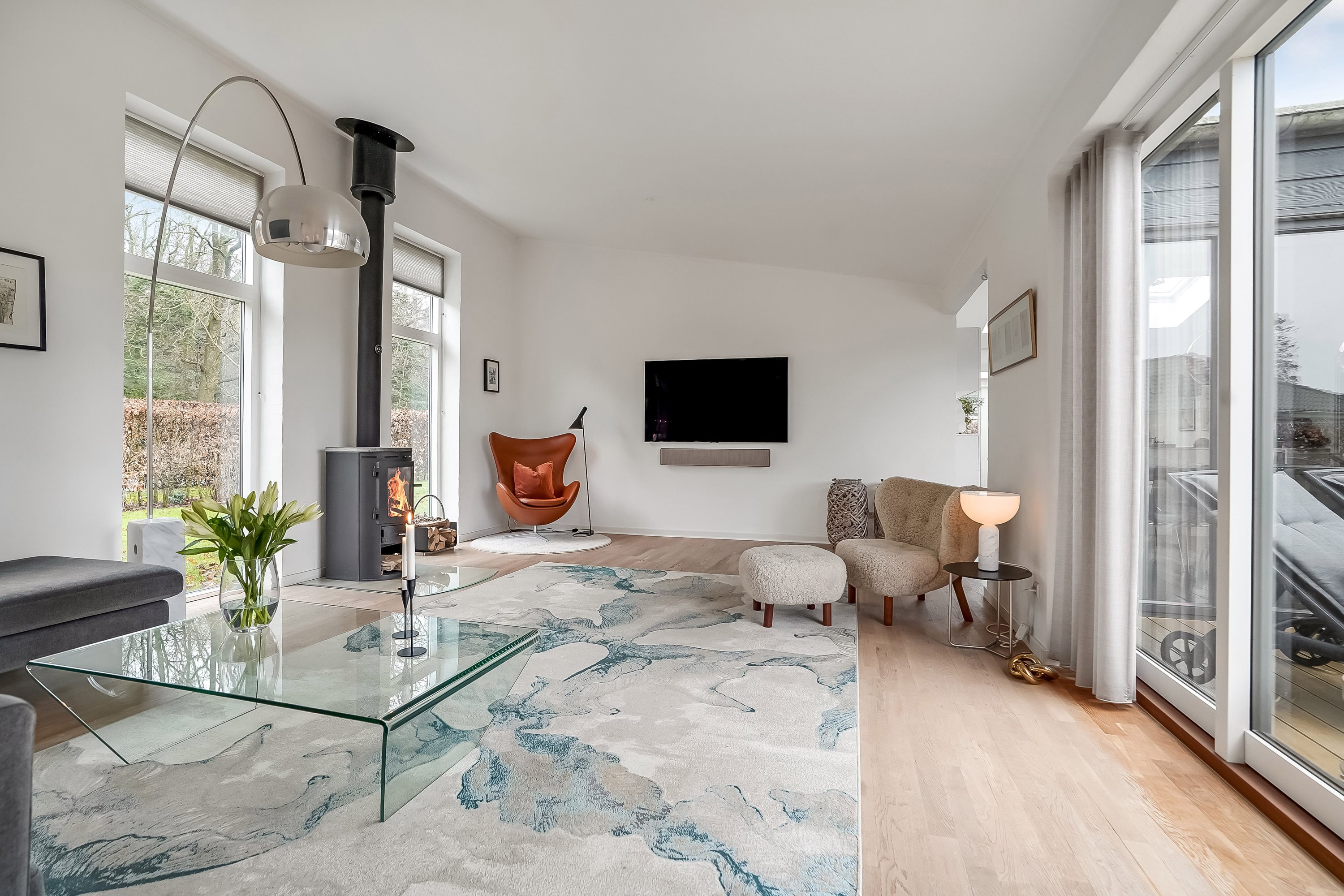 Fremhævet stue billede i fuldskærmstilstand. Billede af Skovbrynet 19, 5620 Glamsbjerg