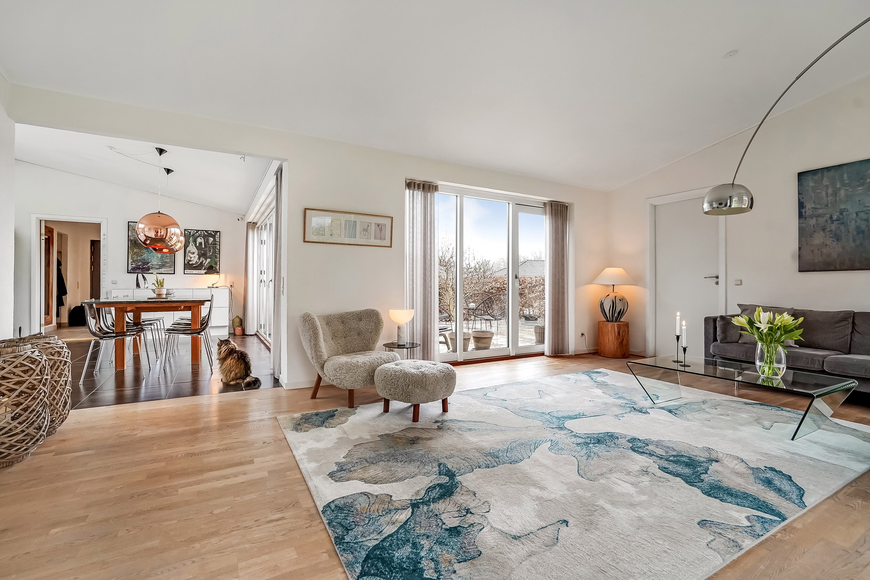 Fremhævet stue billede i fuldskærmstilstand. Billede af Skovbrynet 19, 5620 Glamsbjerg