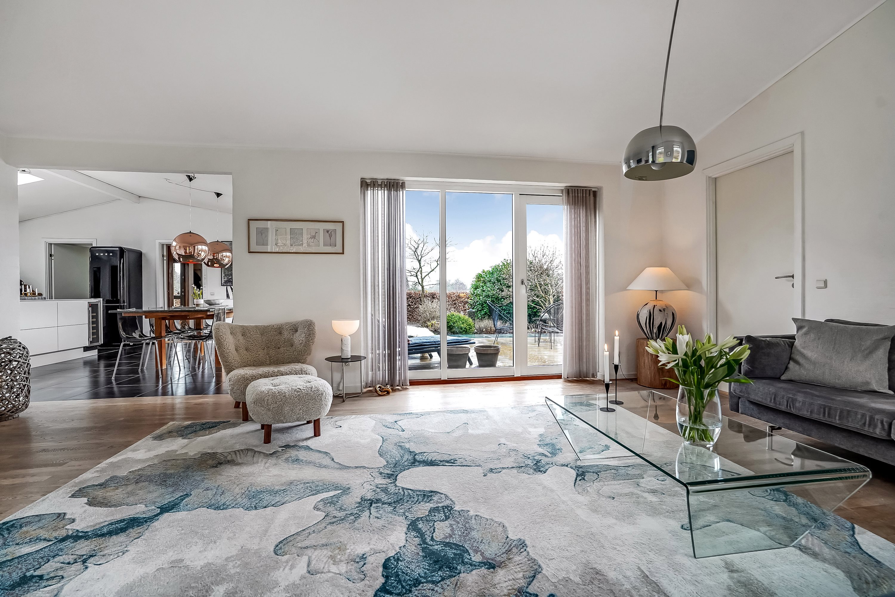 Fremhævet stue billede i fuldskærmstilstand. Billede af Skovbrynet 19, 5620 Glamsbjerg