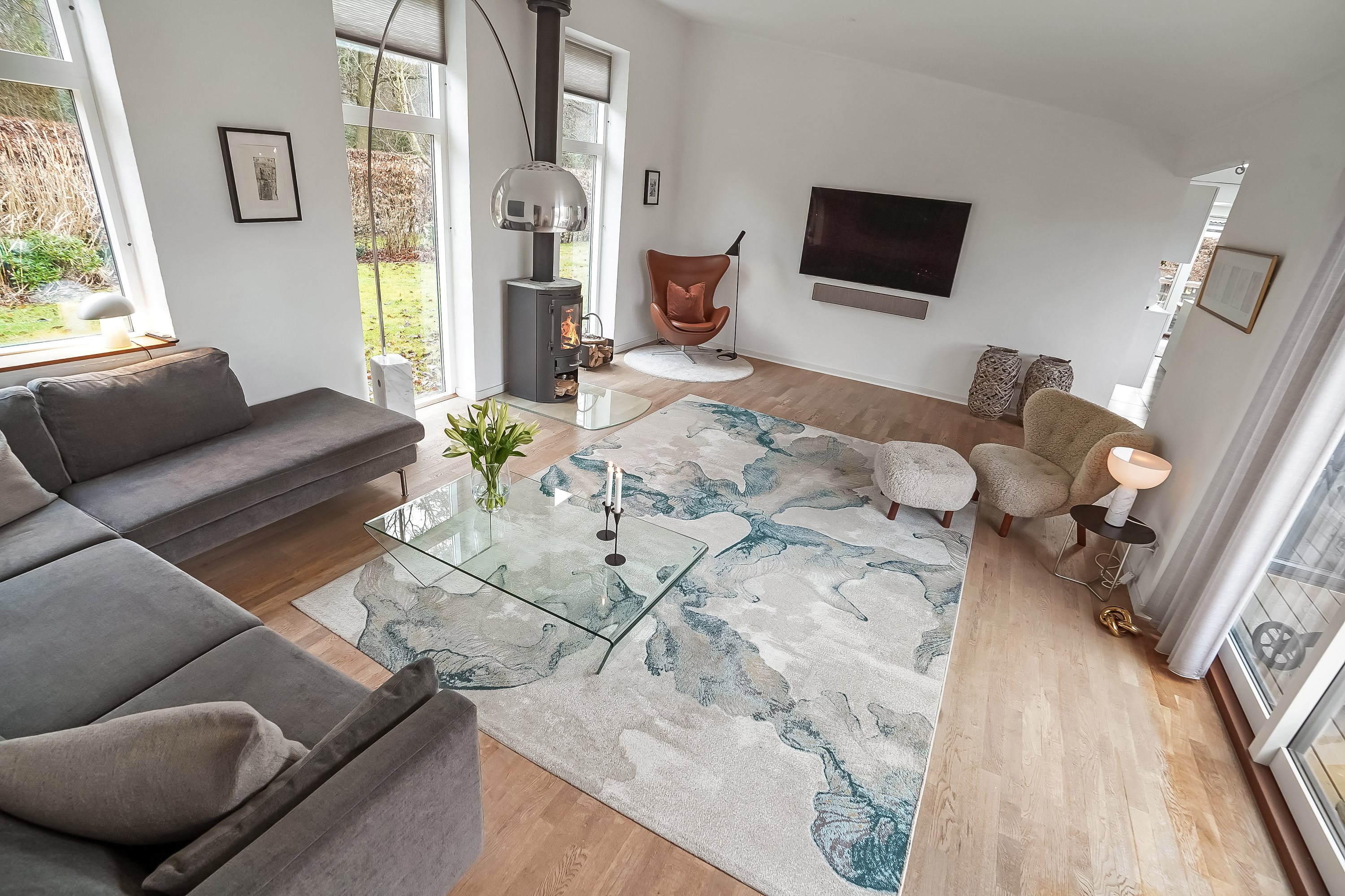 Fremhævet stue billede i fuldskærmstilstand. Billede af Skovbrynet 19, 5620 Glamsbjerg